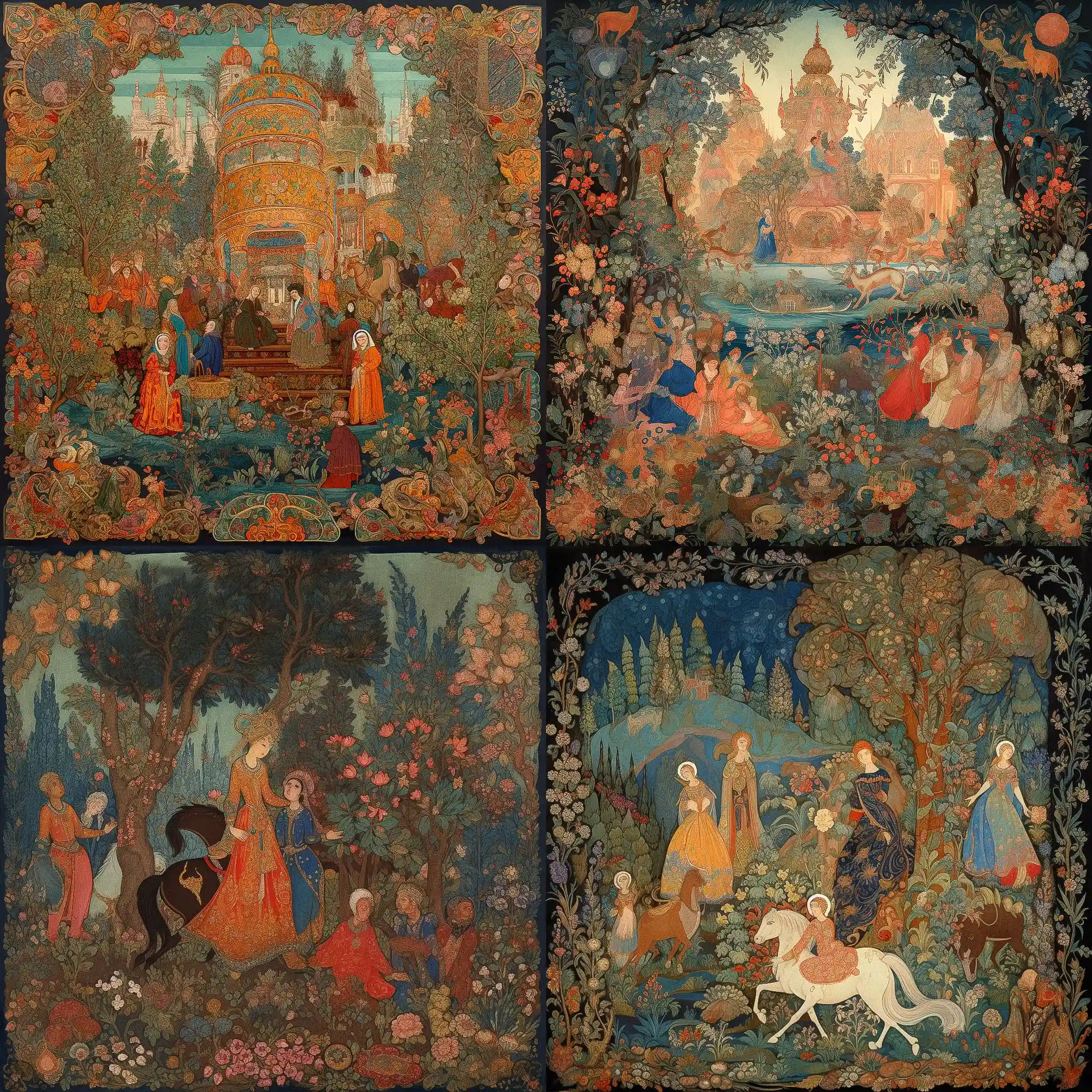 帕列赫 palekh风格midjourney AI绘画作品 -帕列赫 palekh风格midjourney AI绘画作品