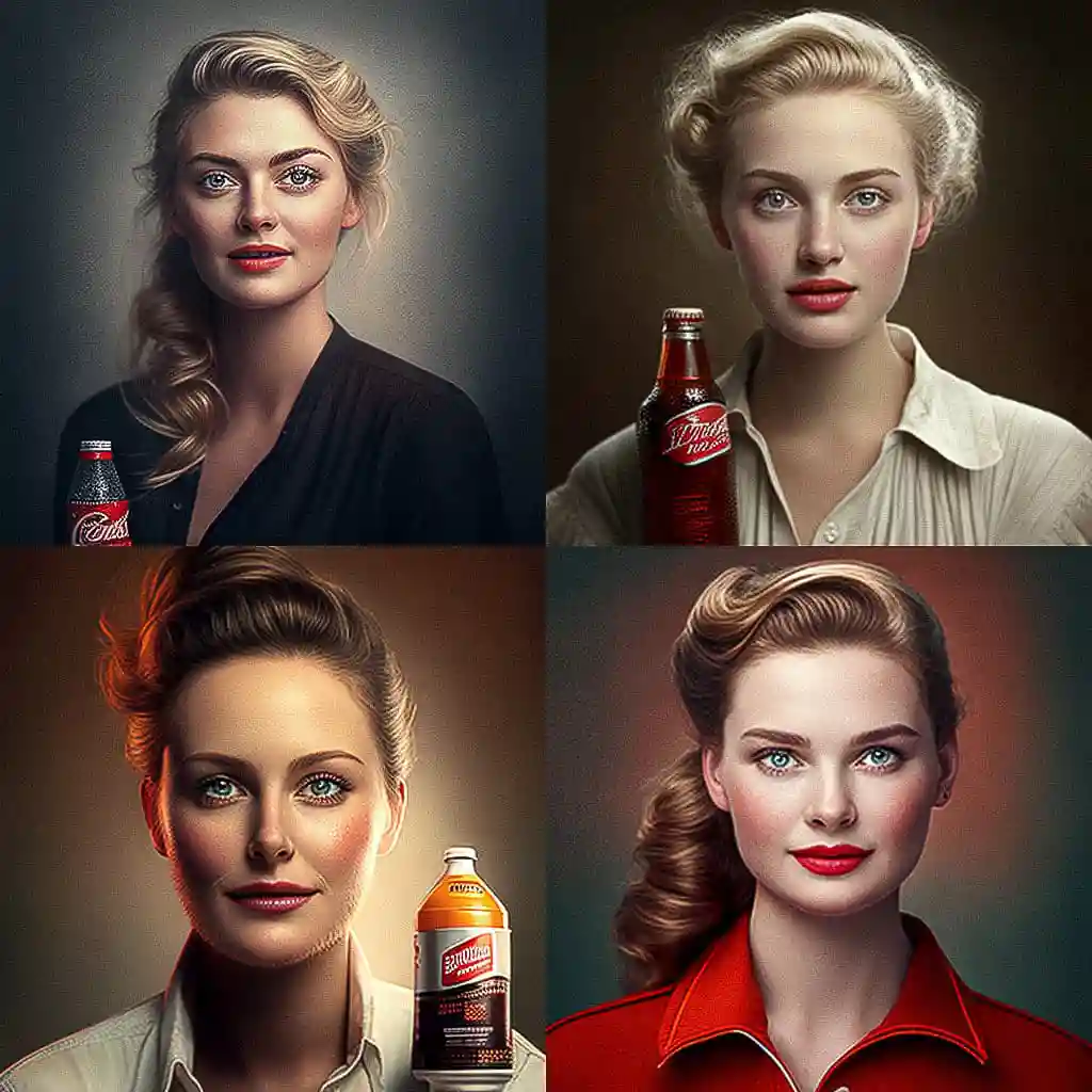广告肖像 advertising portrait风格midjourney AI绘画作品 -广告肖像 advertising portrait风格midjourney AI绘画作品