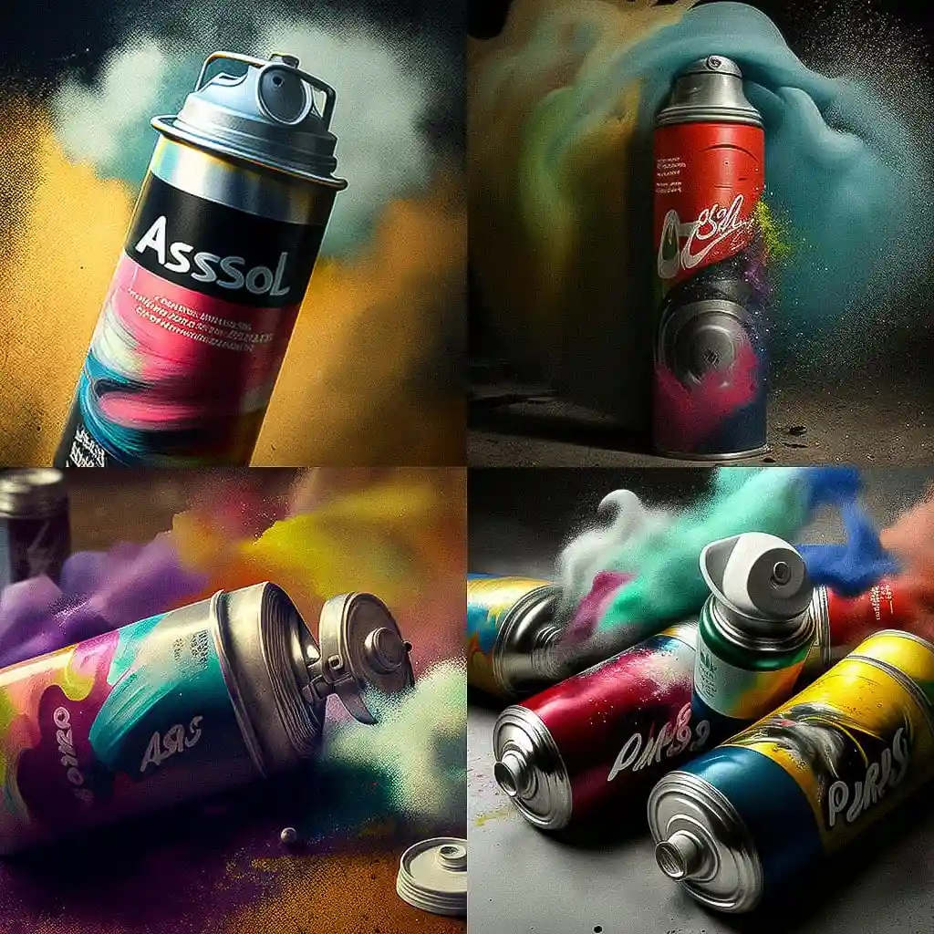 -喷雾颜料 aerosol paint风格midjourney AI绘画作品