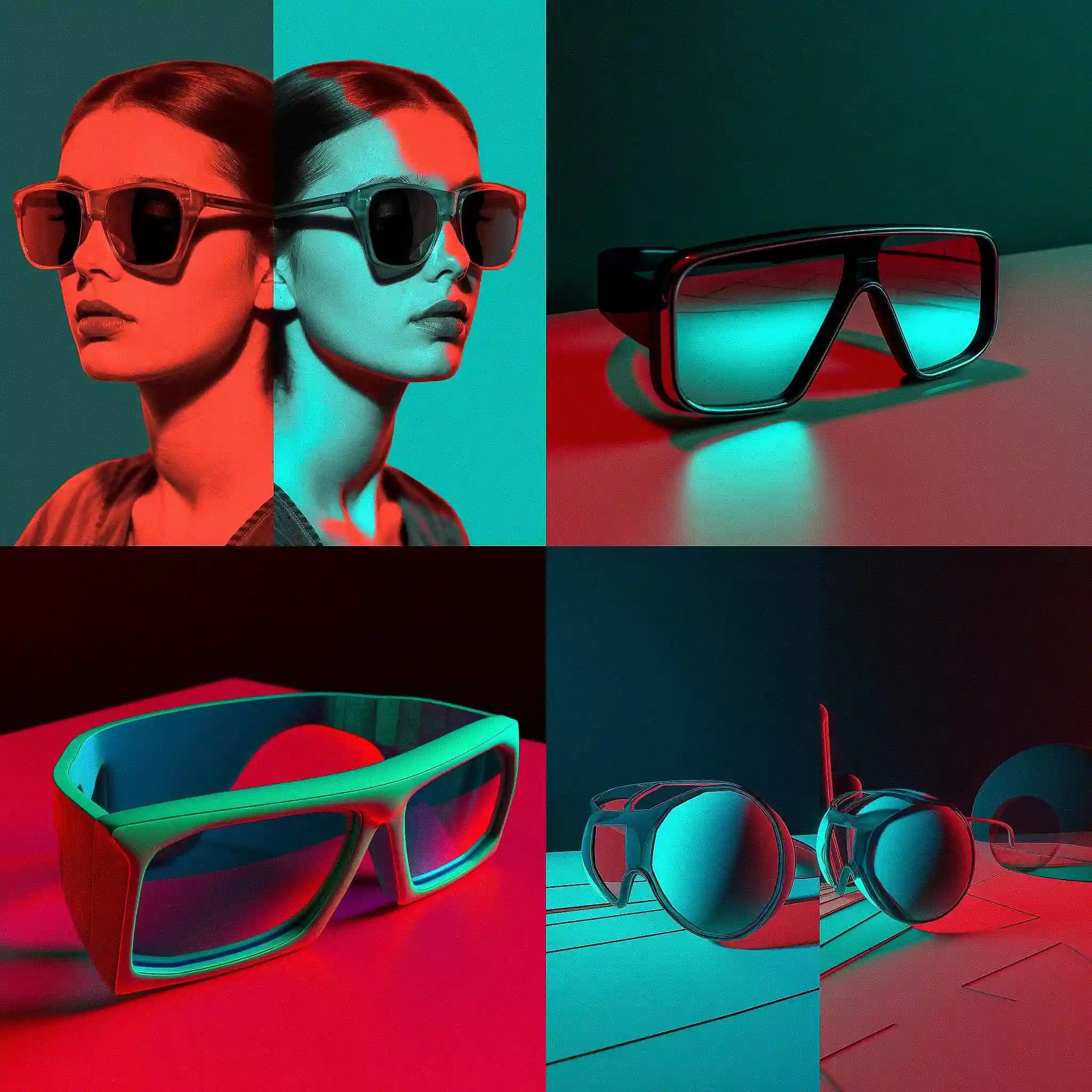 立体眼镜照片 anaglyph风格midjourney AI绘画作品 -立体眼镜照片 anaglyph风格midjourney AI绘画作品
