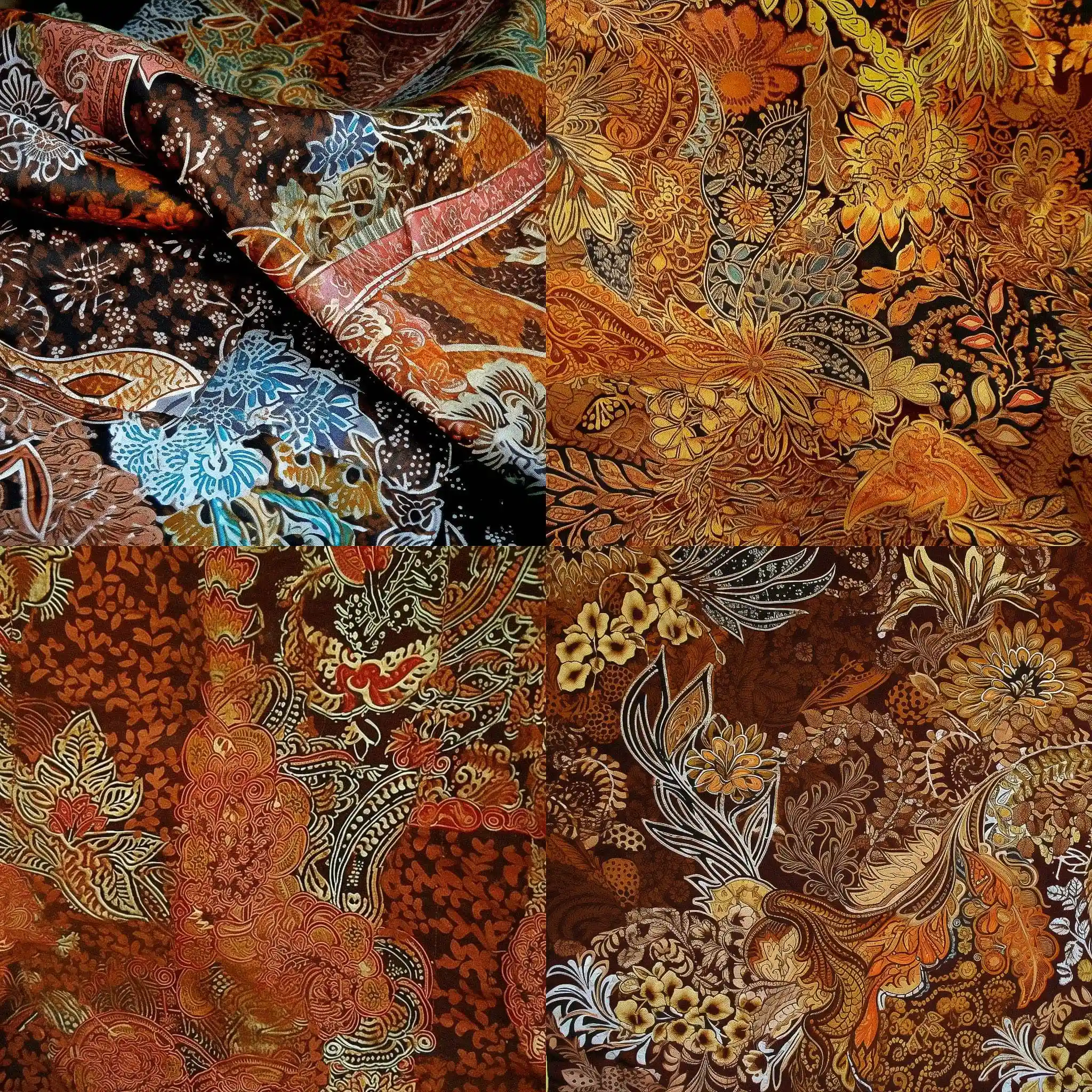 -蜡染 batik风格midjourney AI绘画作品