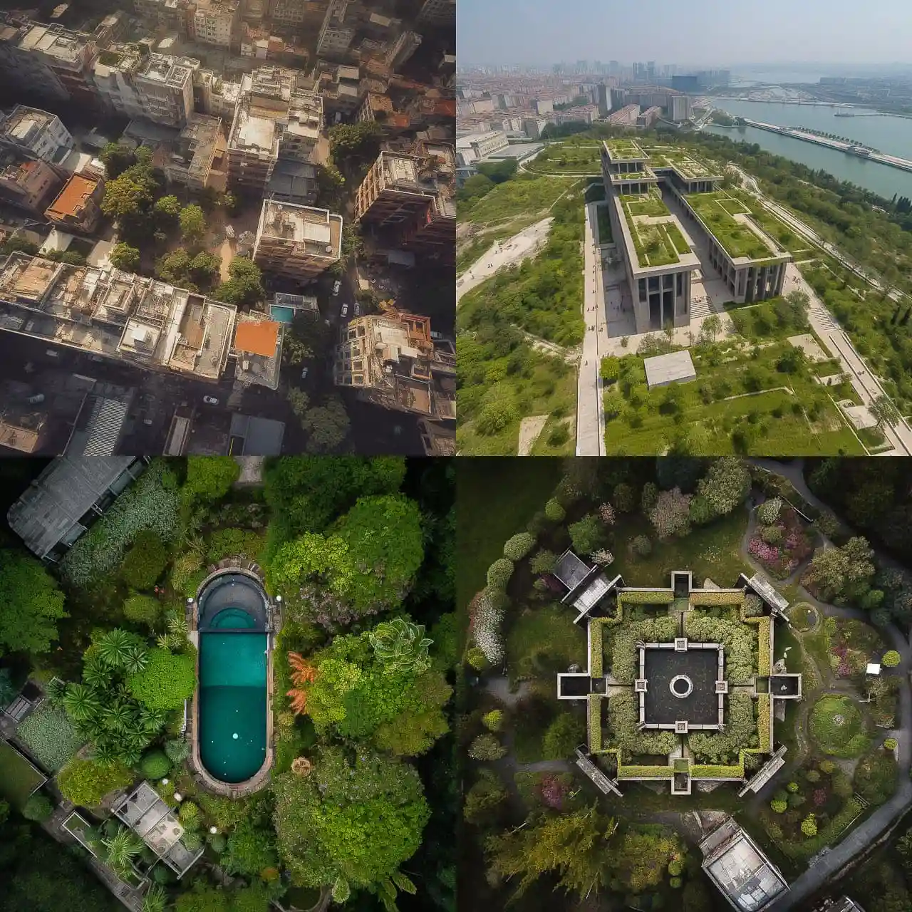 鸟瞰图 birds eye view风格midjourney AI绘画作品 -鸟瞰图 birds eye view风格midjourney AI绘画作品