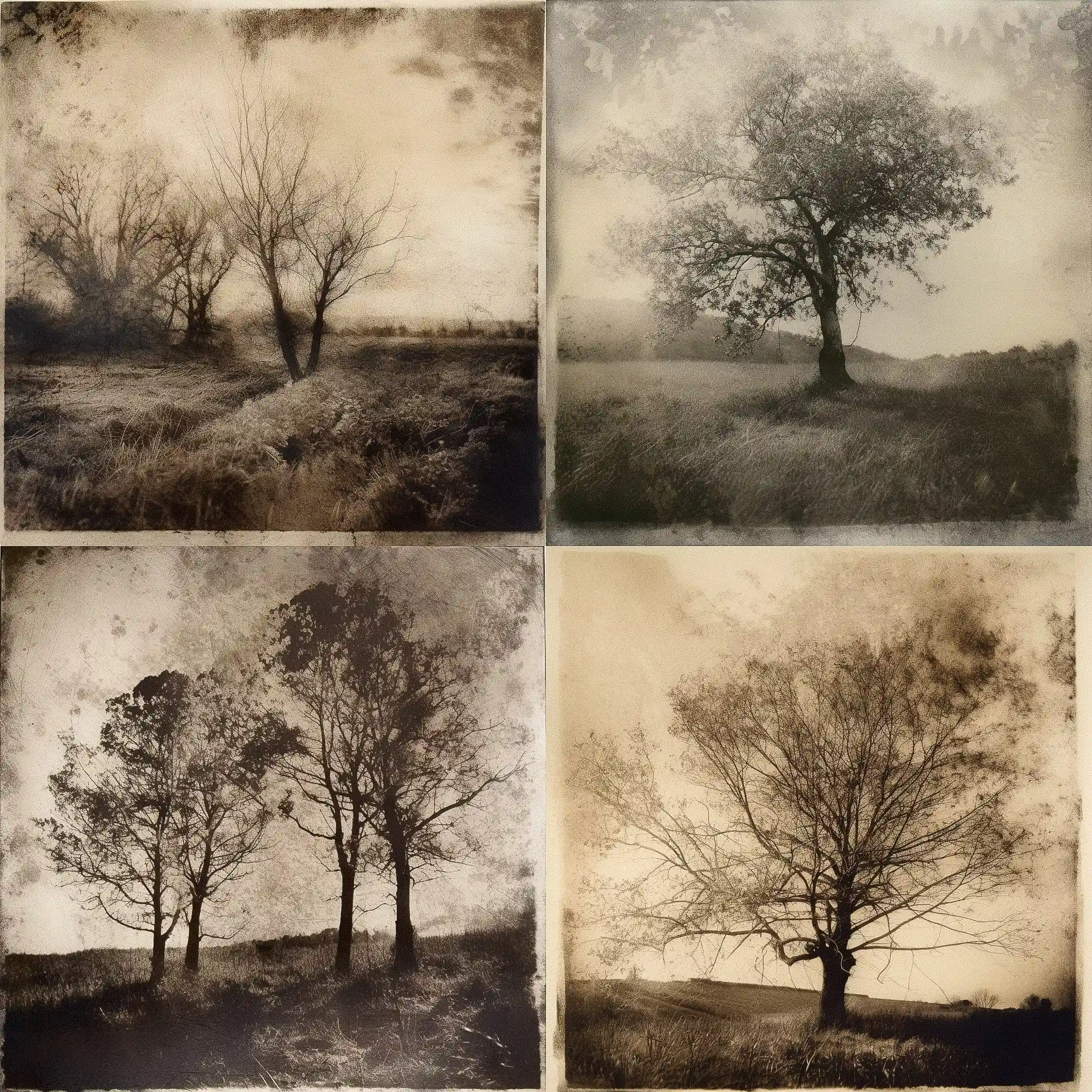 溶胶照片 bromoil print风格midjourney AI绘画作品 -溶胶照片 bromoil print风格midjourney AI绘画作品