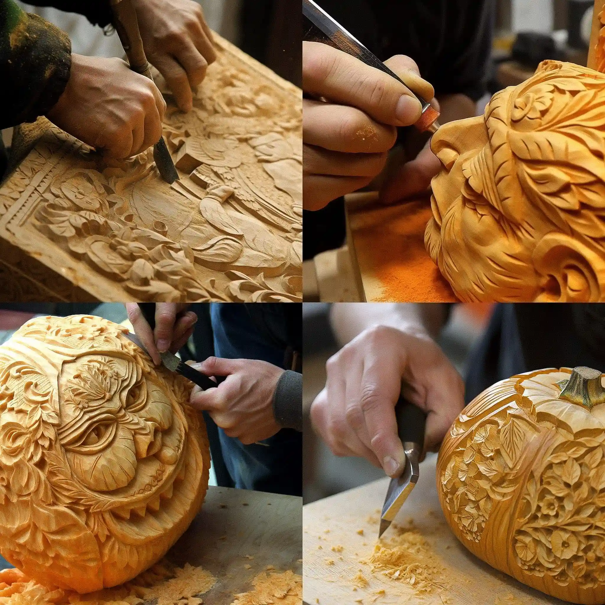 -雕刻 carving风格midjourney AI绘画作品