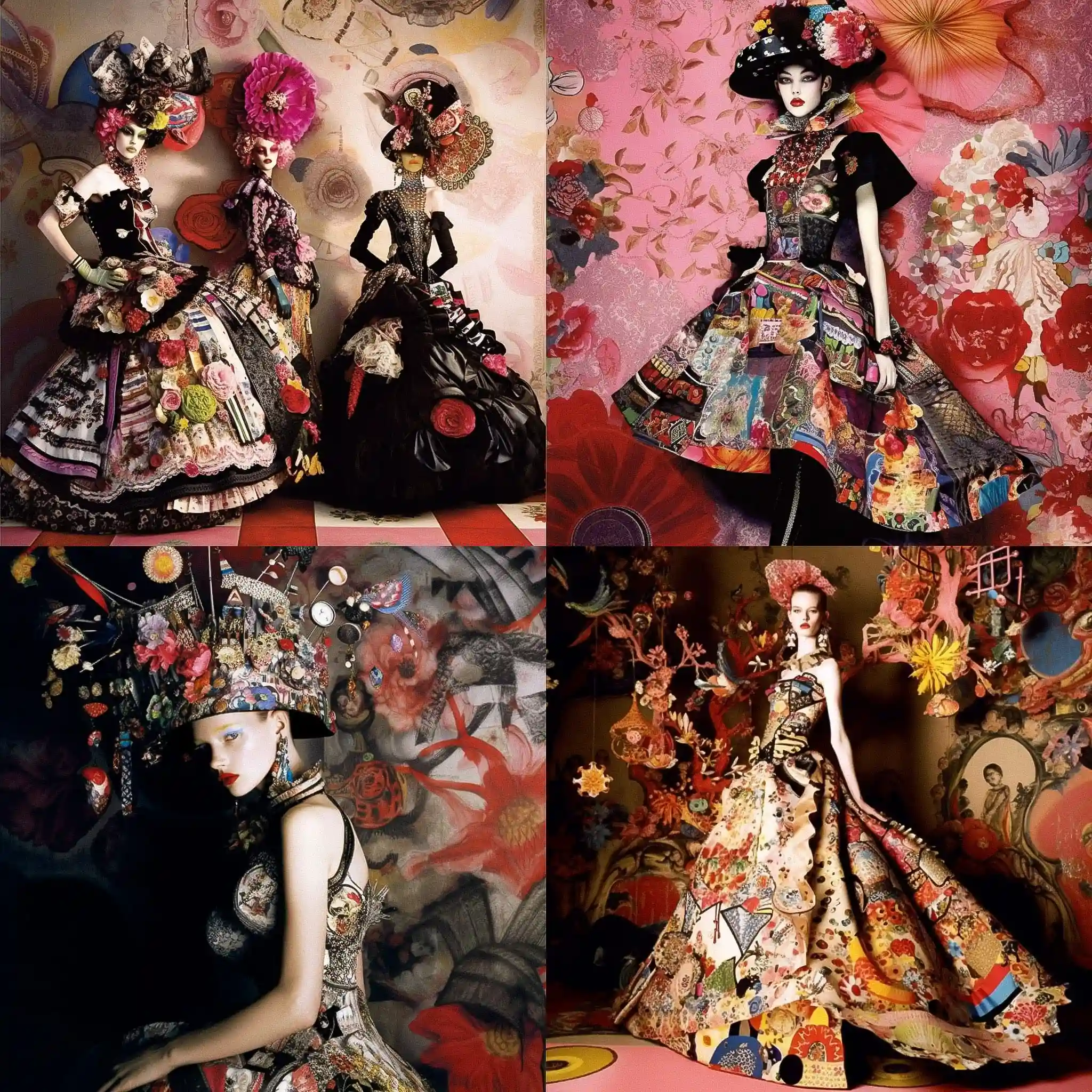 -克里斯蒂安·拉克鲁瓦 christian lacroix风格midjourney AI绘画作品