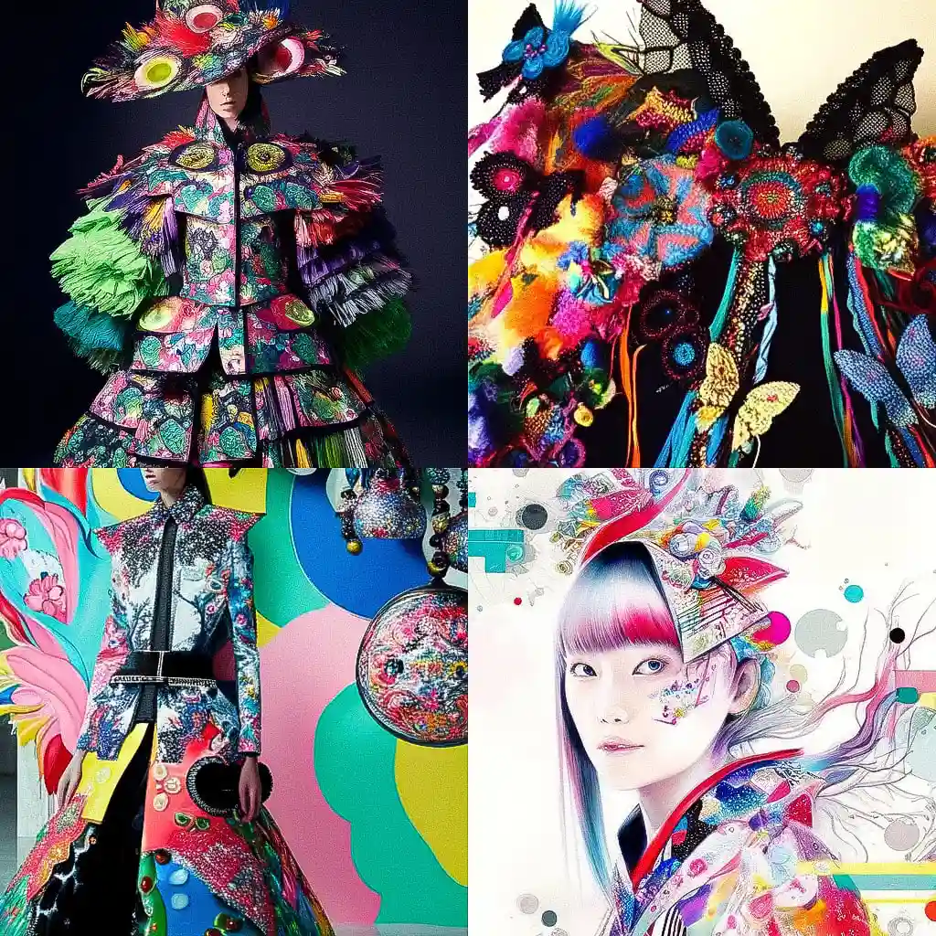 -克里斯蒂安·拉克鲁瓦 christian lacroix风格midjourney AI绘画作品