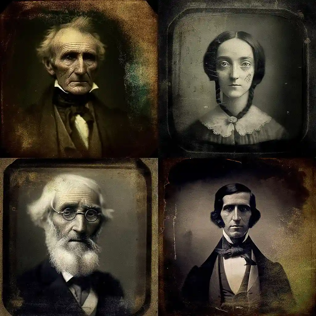 -达盖尔银版照片 daguerreotype风格midjourney AI绘画作品