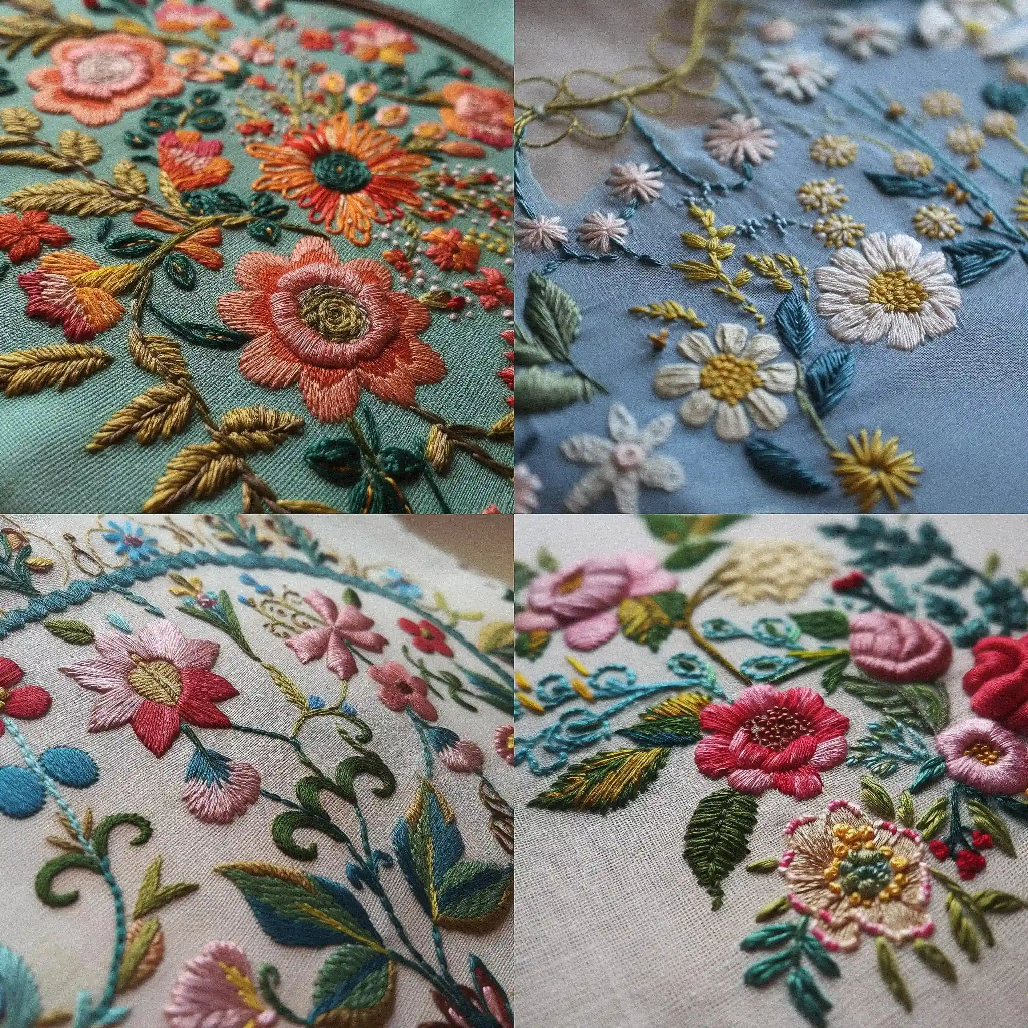 刺绣 embroidery风格midjourney AI绘画作品 -刺绣 embroidery风格midjourney AI绘画作品