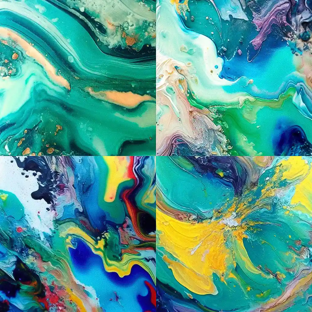 烫画 encaustic paint风格midjourney AI绘画作品 -烫画 encaustic paint风格midjourney AI绘画作品