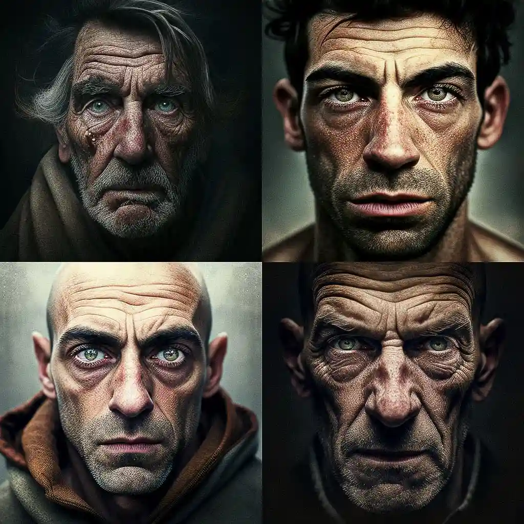 极宽肖像 extreme wide portrait风格midjourney AI绘画作品 -极宽肖像 extreme wide portrait风格midjourney AI绘画作品