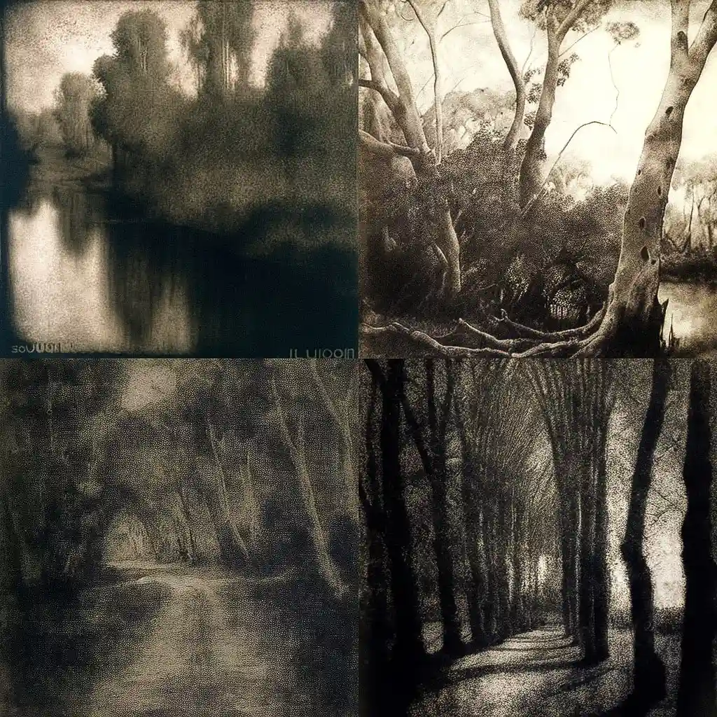 古莫伊尔照片 gumoil print风格midjourney AI绘画作品 -古莫伊尔照片 gumoil print风格midjourney AI绘画作品
