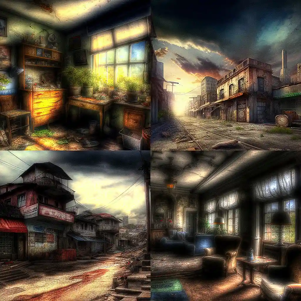 高动态范围成像 hdr风格midjourney AI绘画作品 -高动态范围成像 hdr风格midjourney AI绘画作品