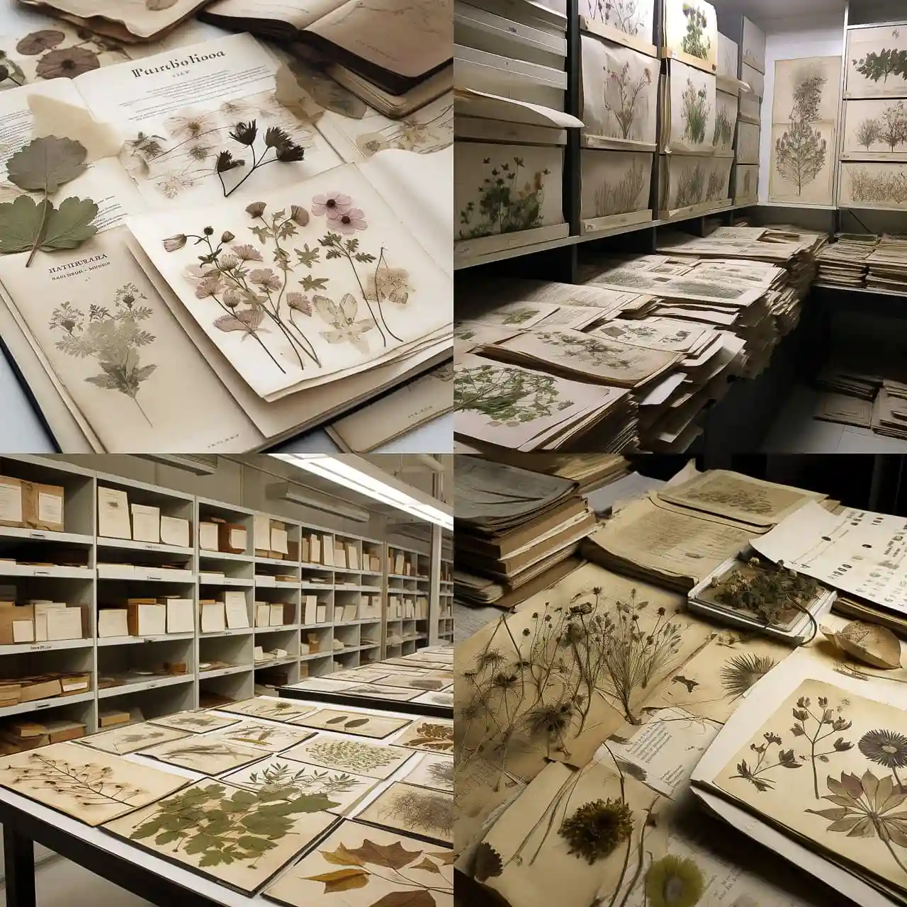 -植物标本 herbarium风格midjourney AI绘画作品