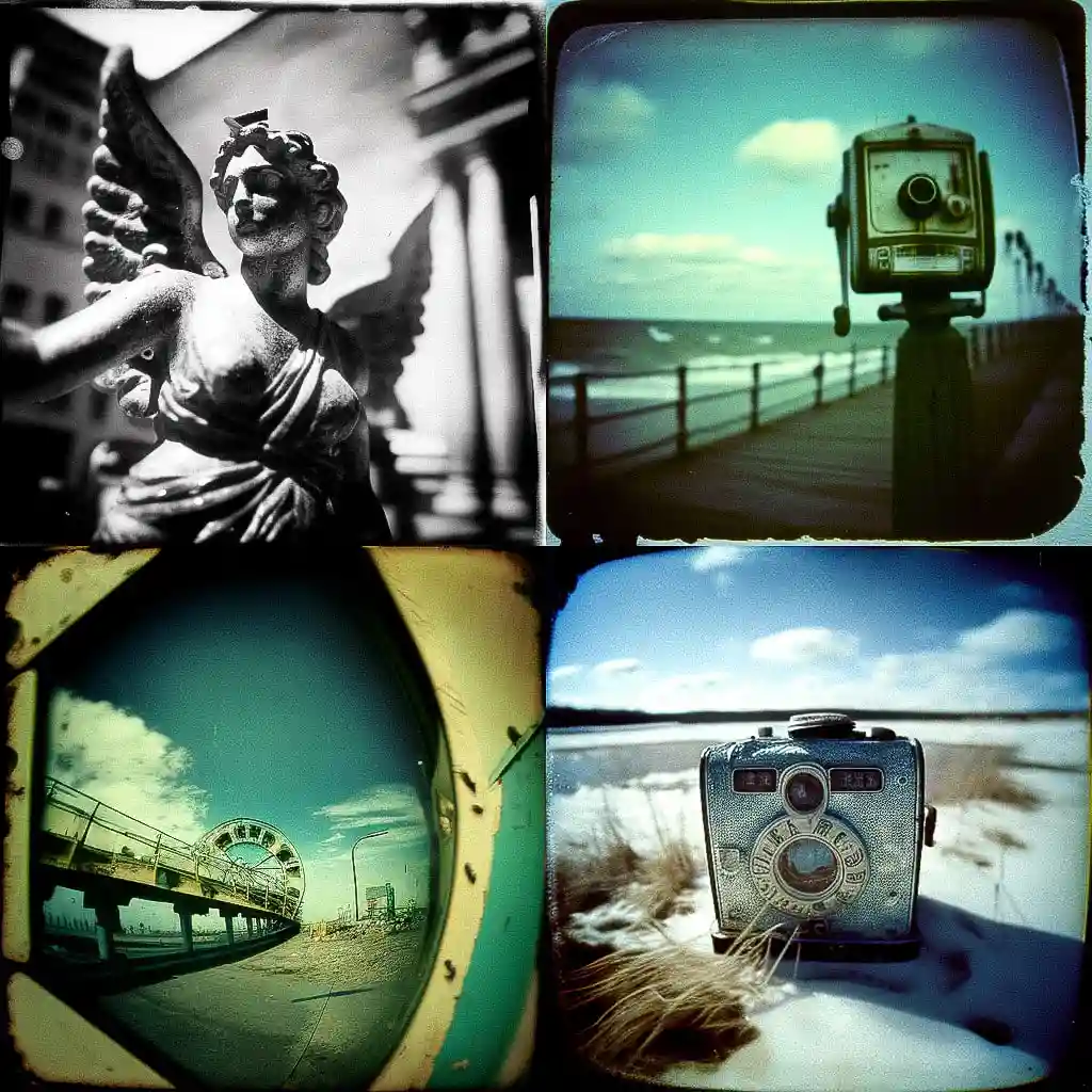 -Holga 摄影 holga photography风格midjourney AI绘画作品