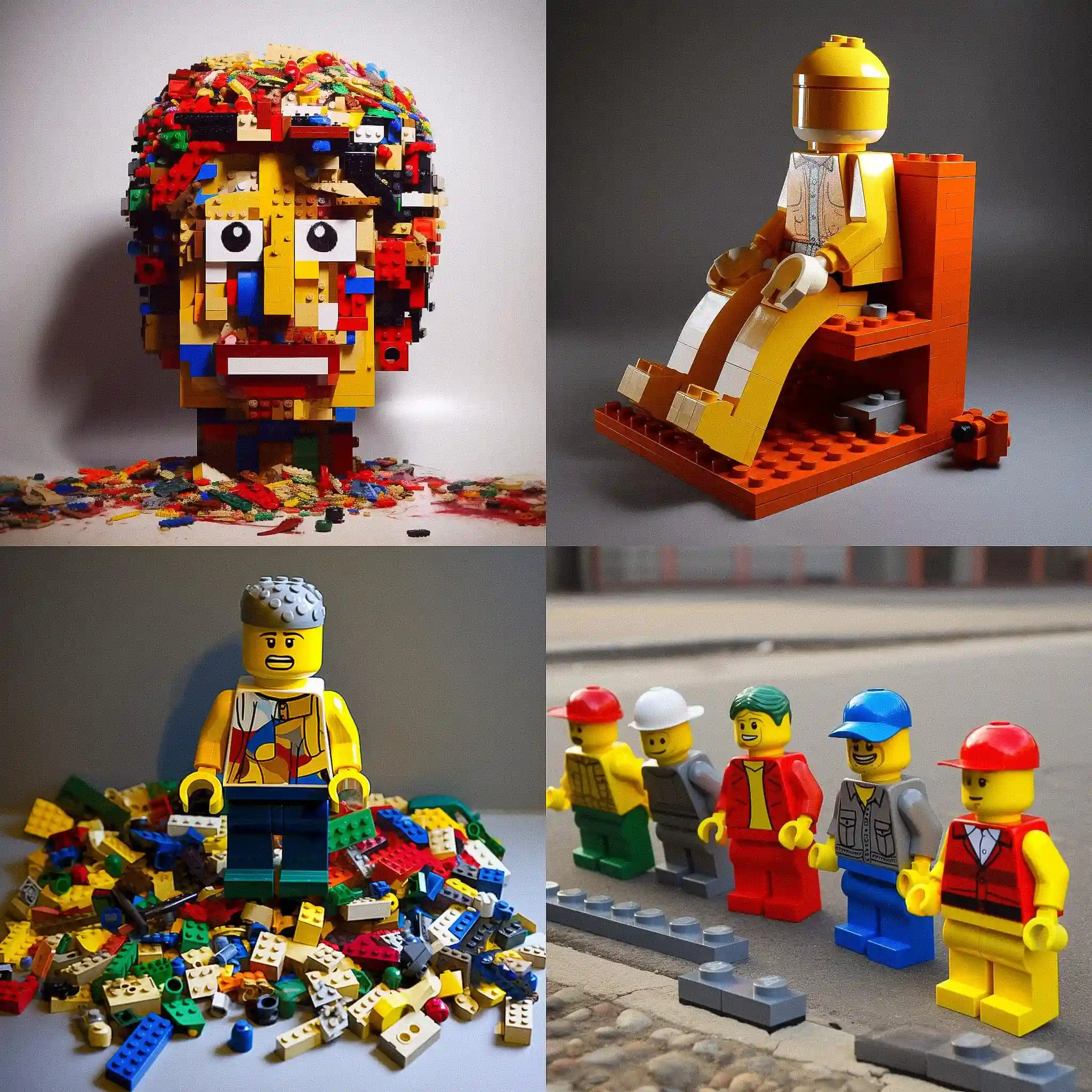 -乐高风格 lego style风格midjourney AI绘画作品