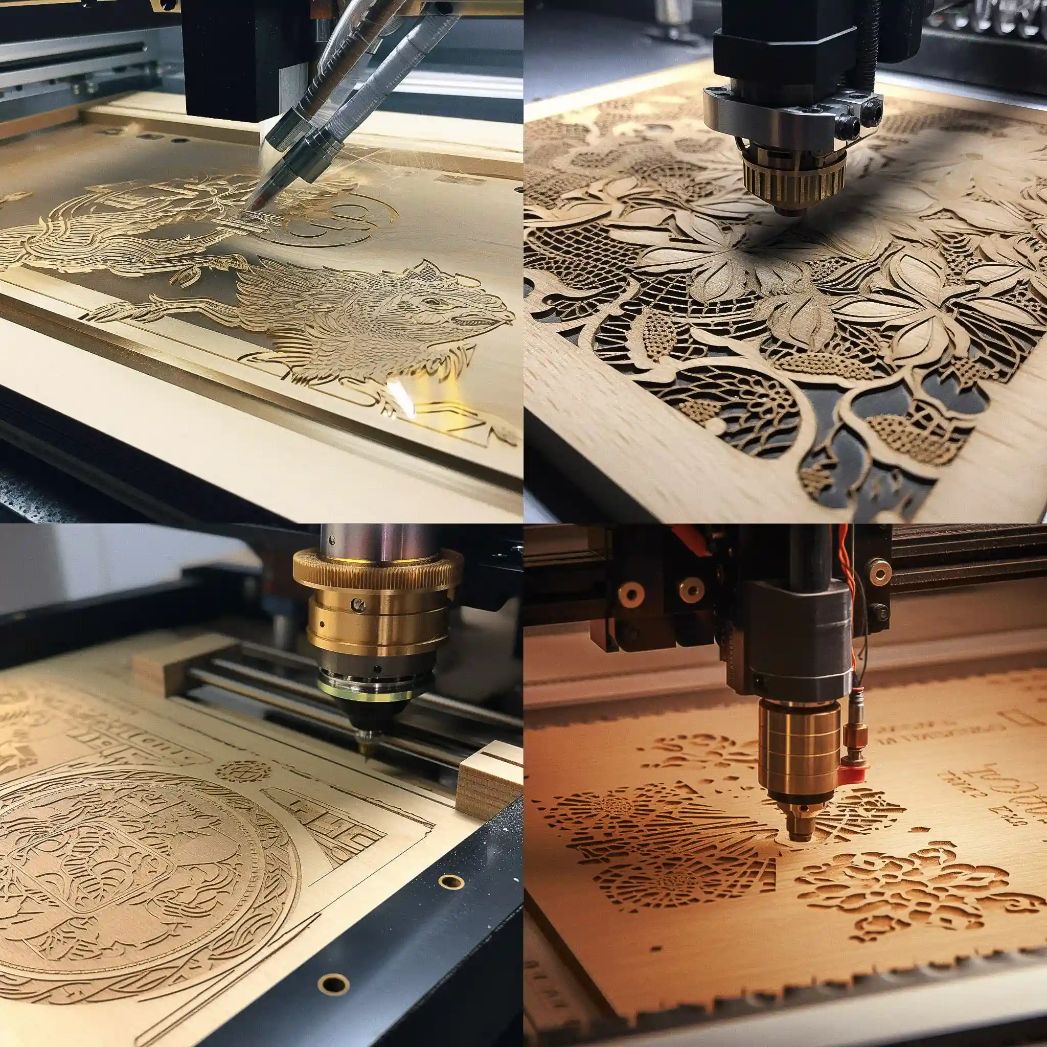 -激光雕刻 laser engraving风格midjourney AI绘画作品