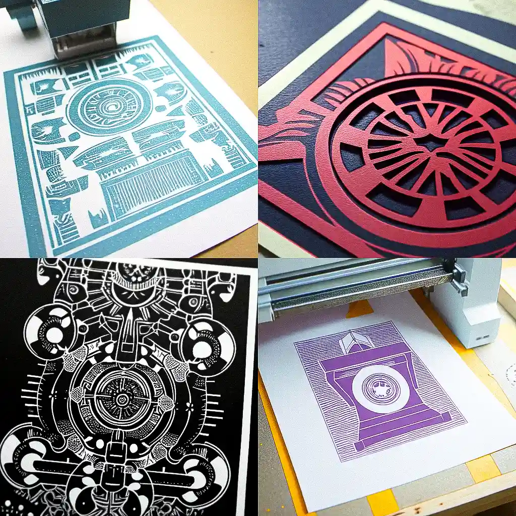 凸版印刷 letterpress print风格midjourney AI绘画作品 -凸版印刷 letterpress print风格midjourney AI绘画作品