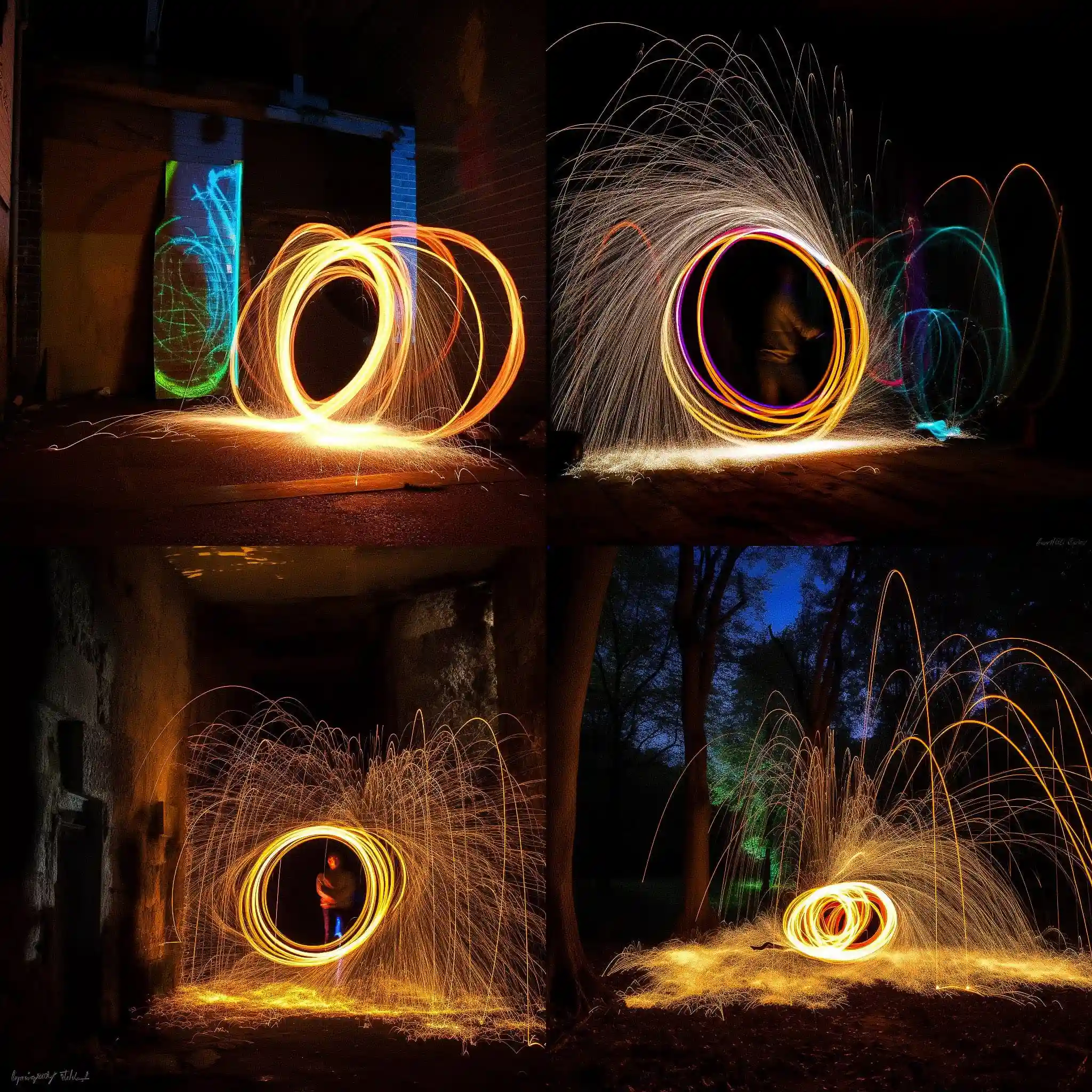光绘 light painting风格midjourney AI绘画作品 -光绘 light painting风格midjourney AI绘画作品