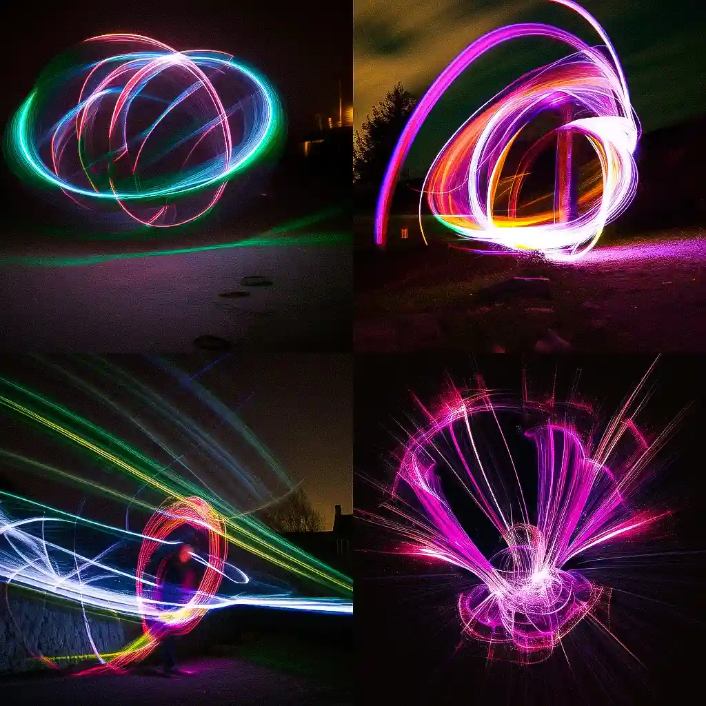 光绘 light painting风格midjourney AI绘画作品 -光绘 light painting风格midjourney AI绘画作品