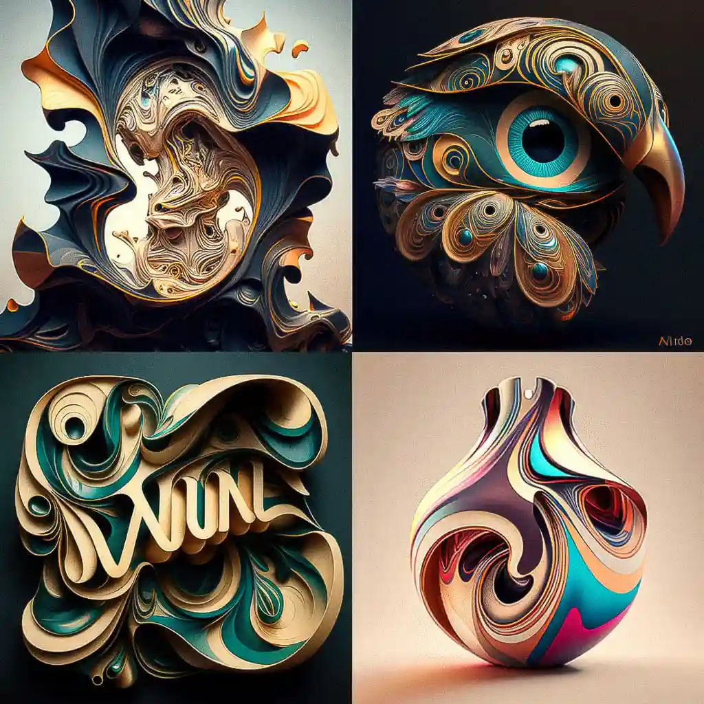 木纹金属 mokume gane风格midjourney AI绘画作品 -木纹金属 mokume gane风格midjourney AI绘画作品