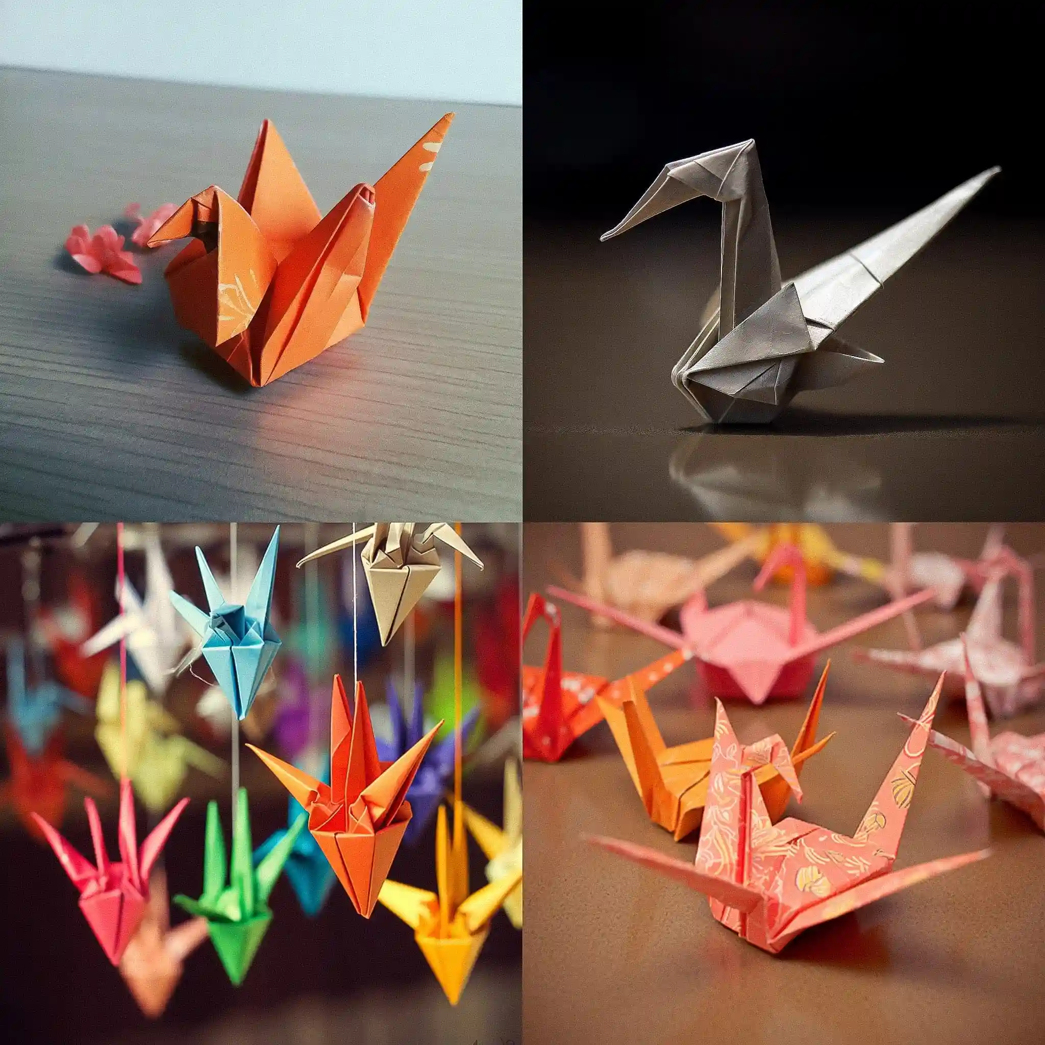 -折纸 origami风格midjourney AI绘画作品
