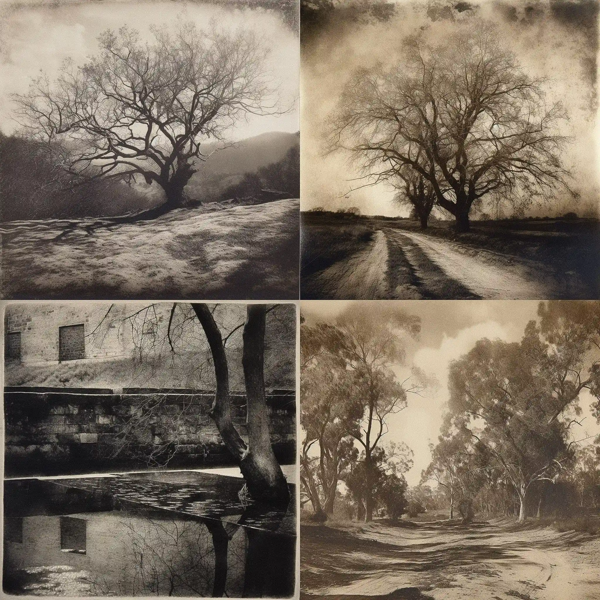 -照相蚀刻版画 photogravure风格midjourney AI绘画作品