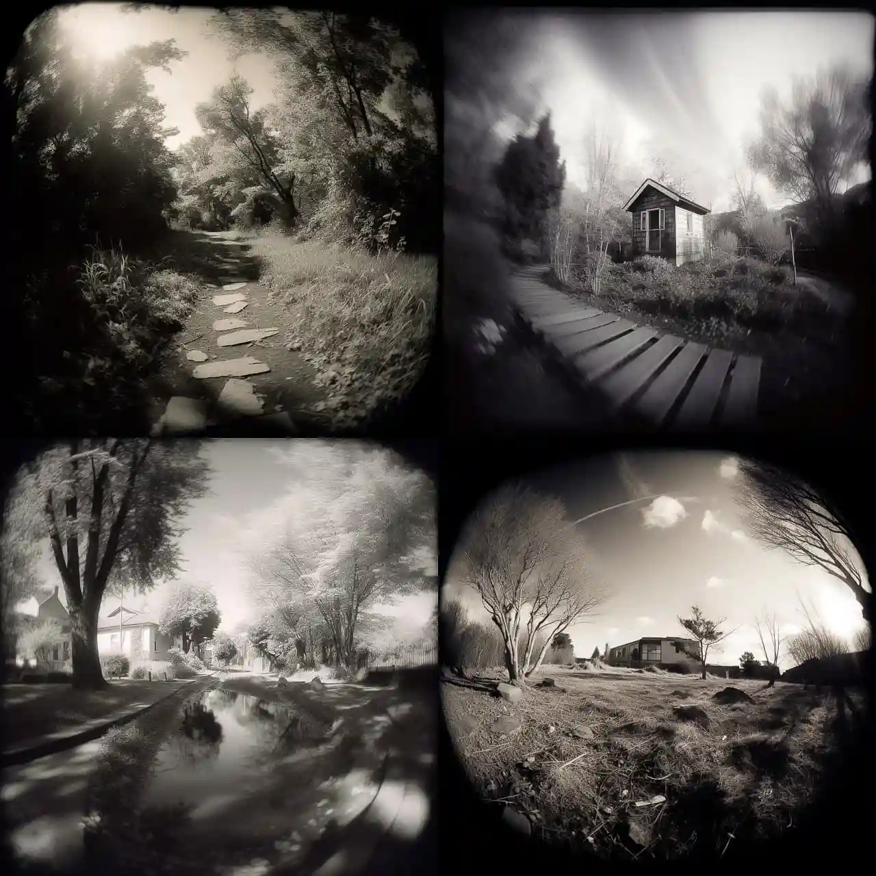 -针孔镜头 pinhole lens风格midjourney AI绘画作品