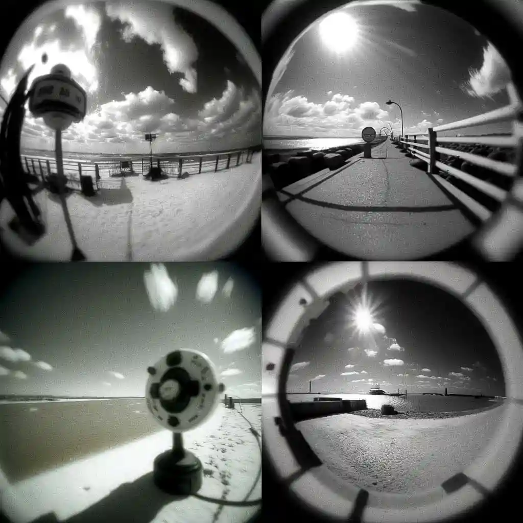 -针孔镜头 pinhole lens风格midjourney AI绘画作品