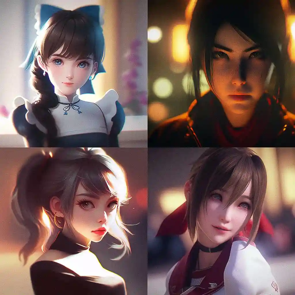 侧面照肖像照片 portrait shot with side lighting风格midjourney AI绘画作品 -侧面照肖像照片 portrait shot with side lighting风格midjourney AI绘画作品