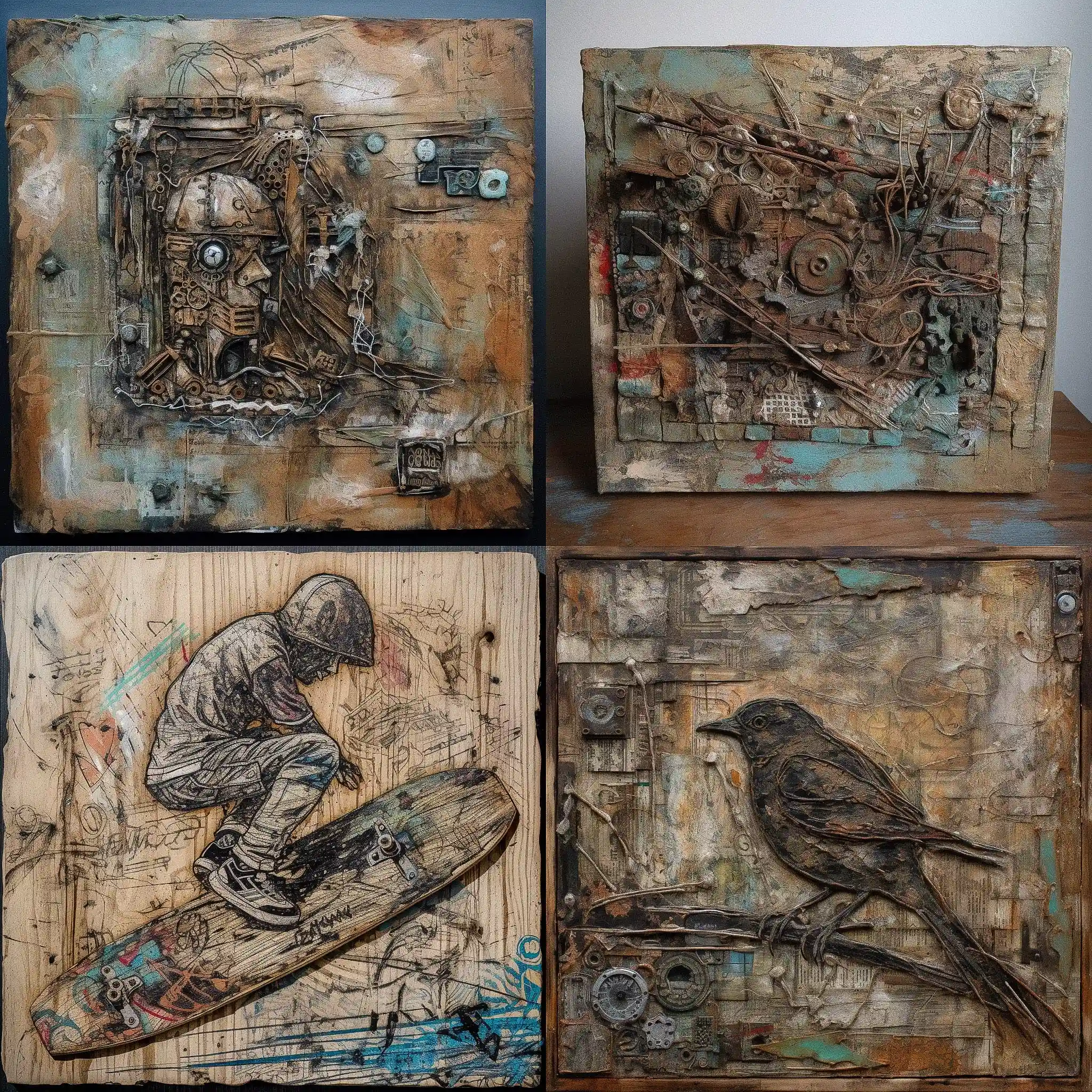 刮画 scraperboard art风格midjourney AI绘画作品 -刮画 scraperboard art风格midjourney AI绘画作品