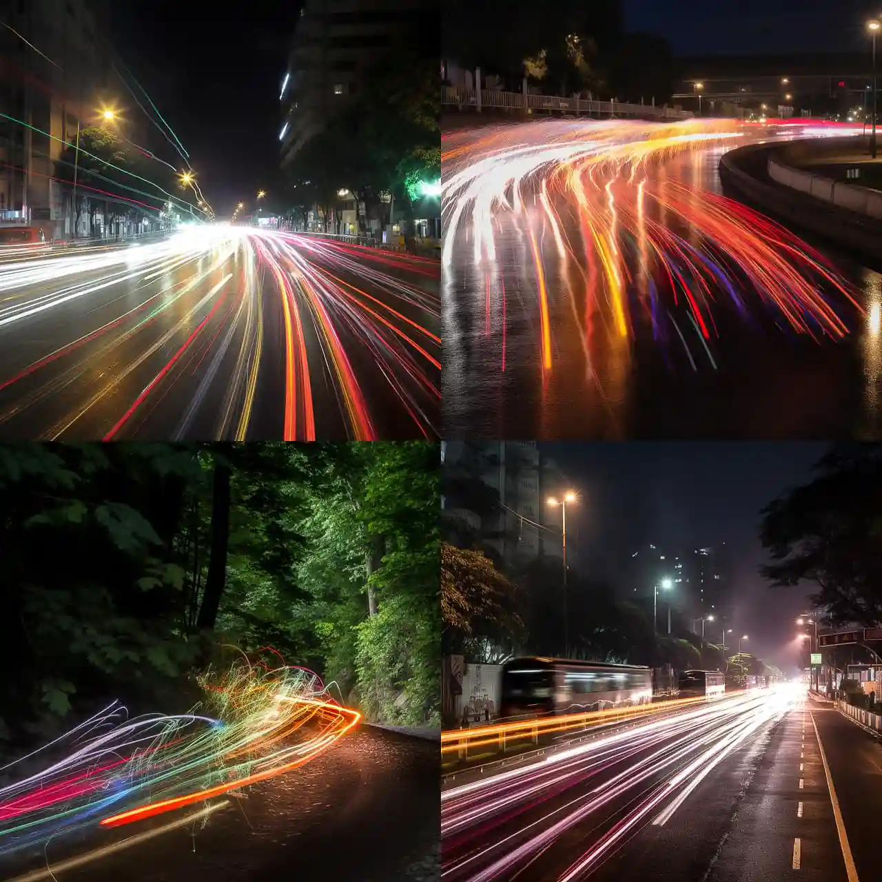 -慢门速影像 slow shutter speed风格midjourney AI绘画作品