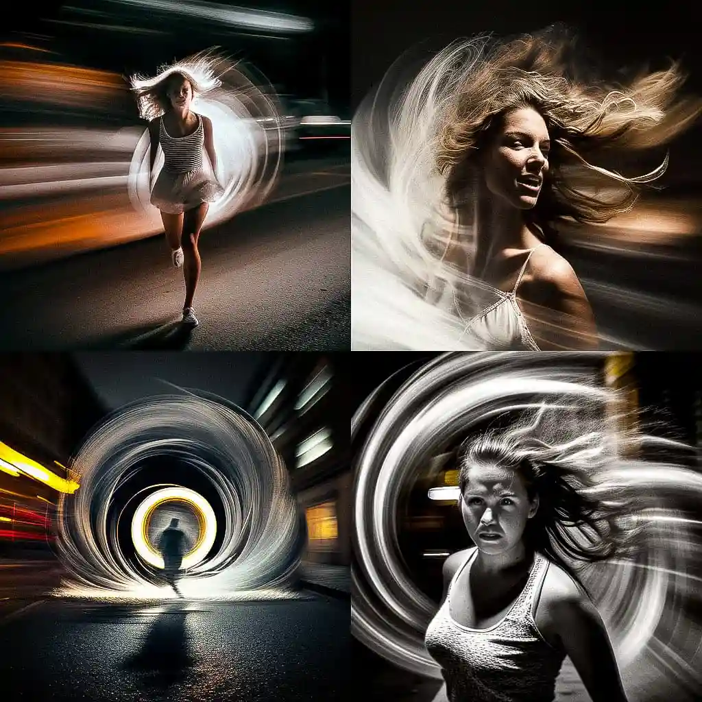 慢门速影像 slow shutter speed风格midjourney AI绘画作品 -慢门速影像 slow shutter speed风格midjourney AI绘画作品