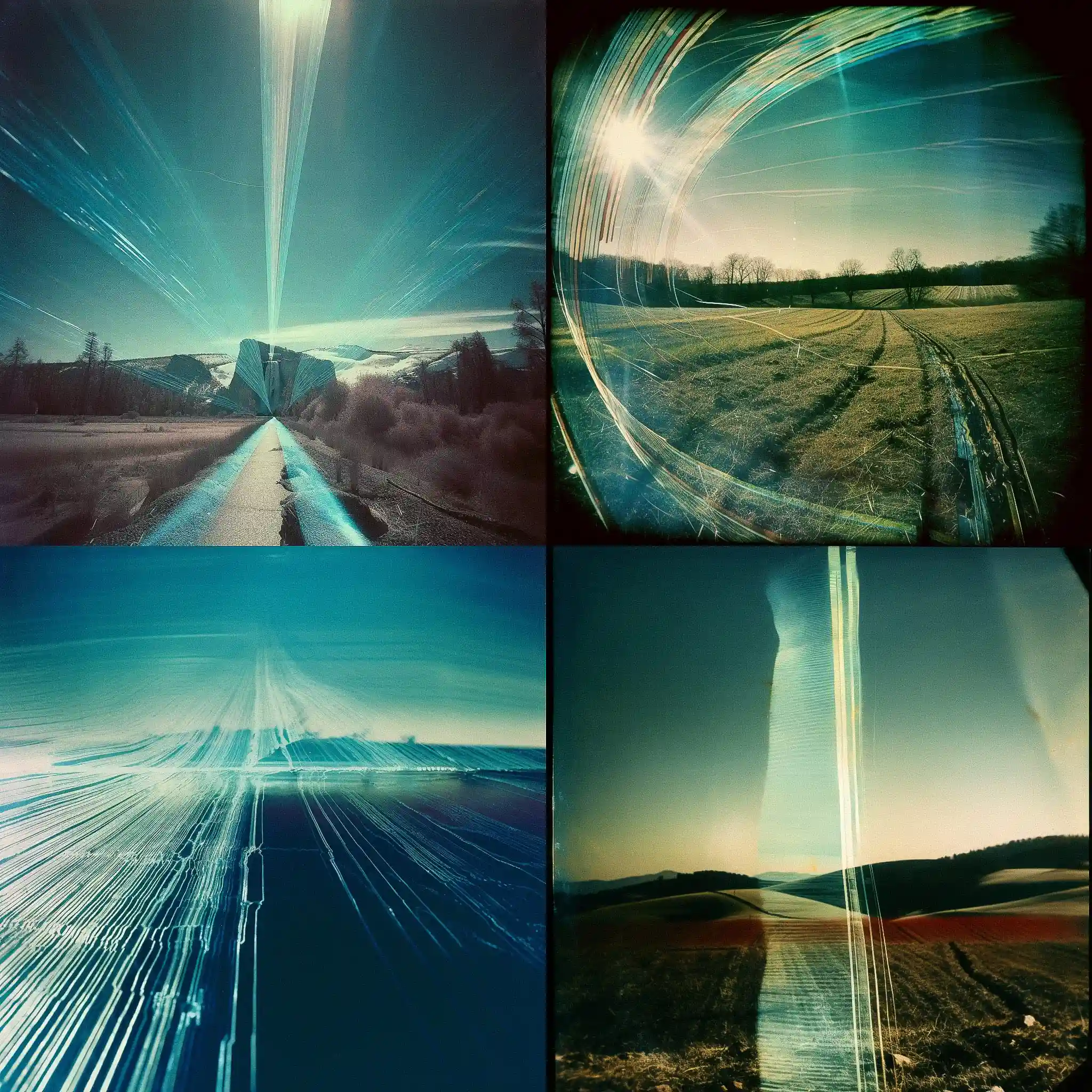日影摄影 solargraph风格midjourney AI绘画作品 -日影摄影 solargraph风格midjourney AI绘画作品