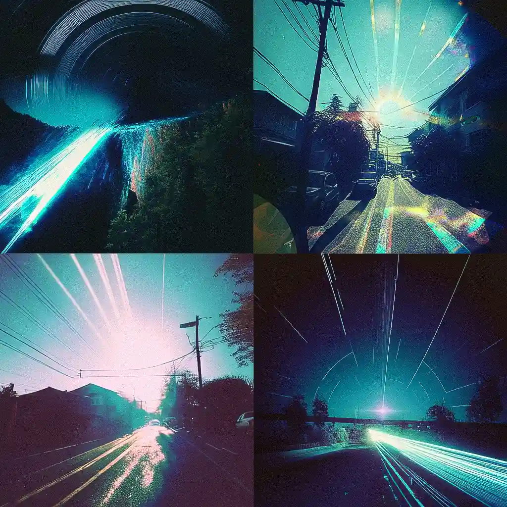 日影摄影 solargraph风格midjourney AI绘画作品 -日影摄影 solargraph风格midjourney AI绘画作品