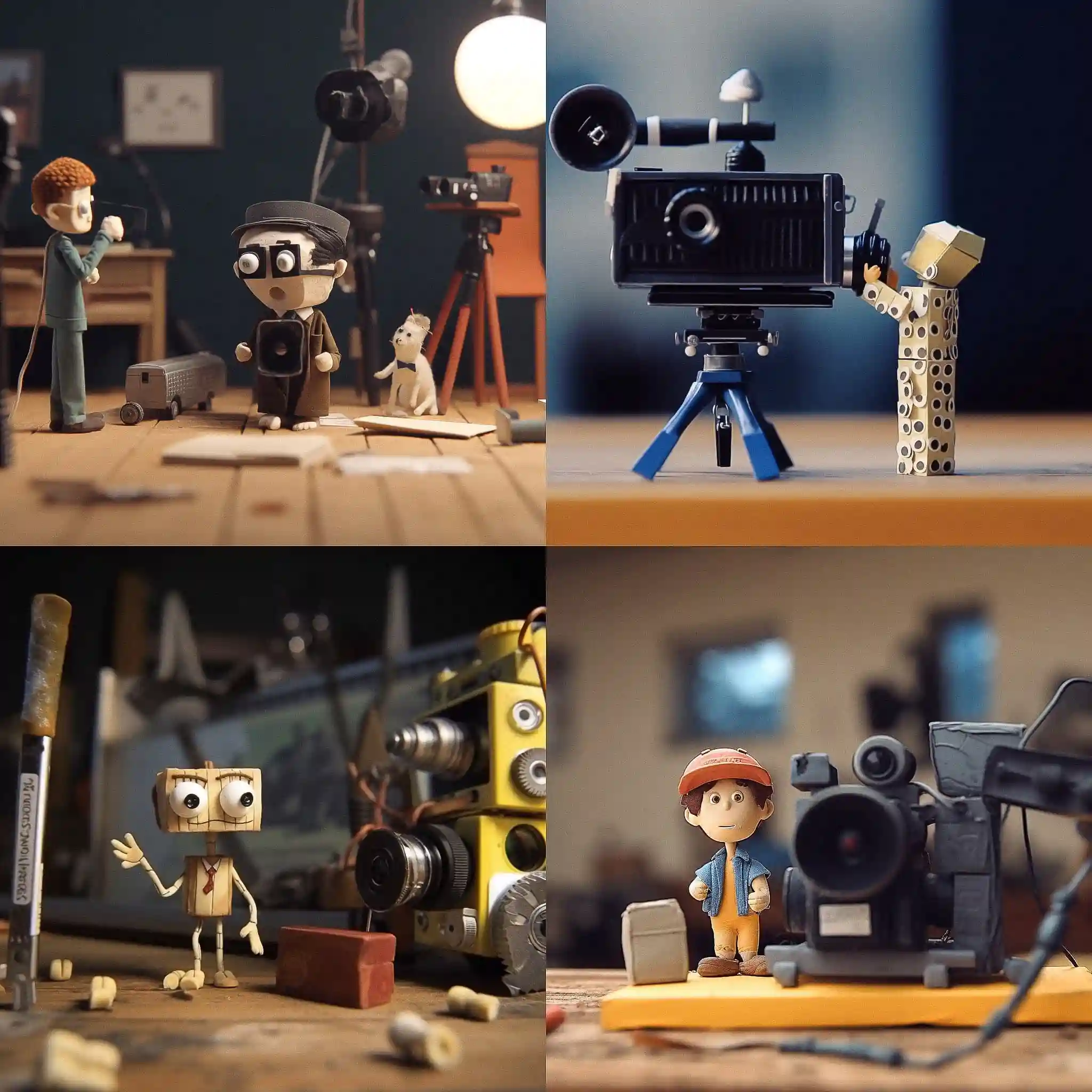 定格动画 stop motion animation风格midjourney AI绘画作品 -定格动画 stop motion animation风格midjourney AI绘画作品