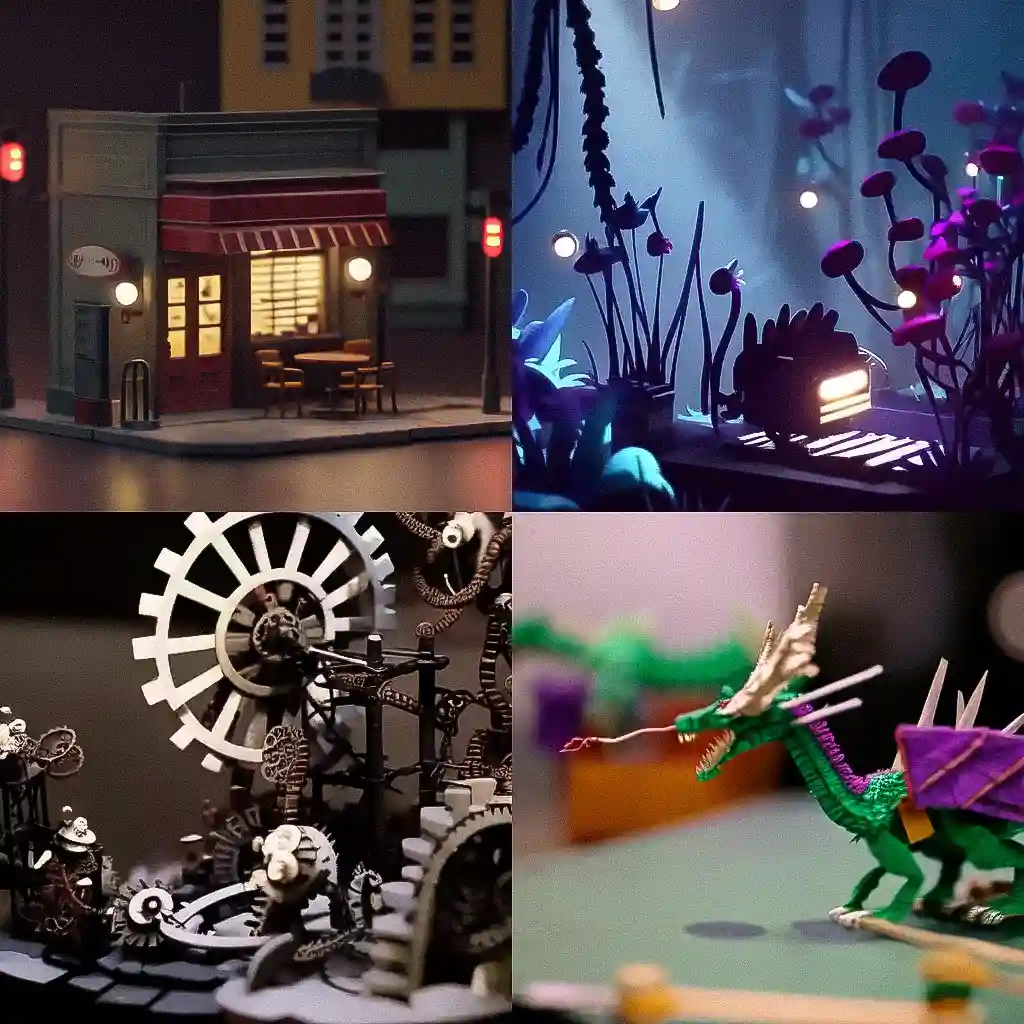 定格动画 stop motion animation风格midjourney AI绘画作品 -定格动画 stop motion animation风格midjourney AI绘画作品