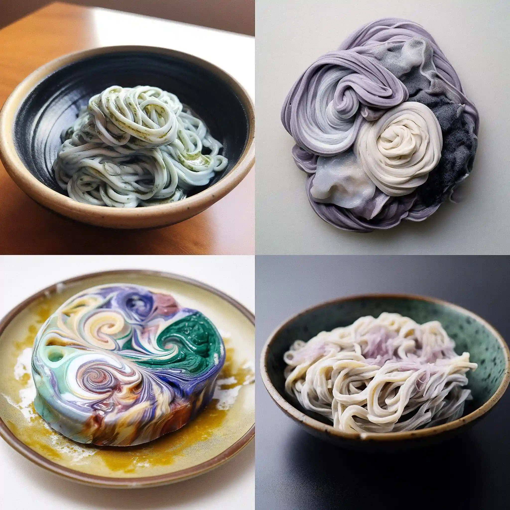 浮墨 suminagashi风格midjourney AI绘画作品 -浮墨 suminagashi风格midjourney AI绘画作品