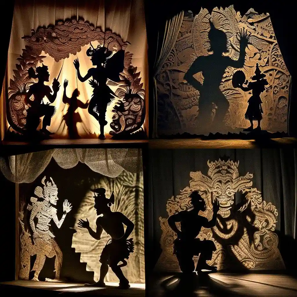 -泰国木偶戏 thai puppet theater风格midjourney AI绘画作品