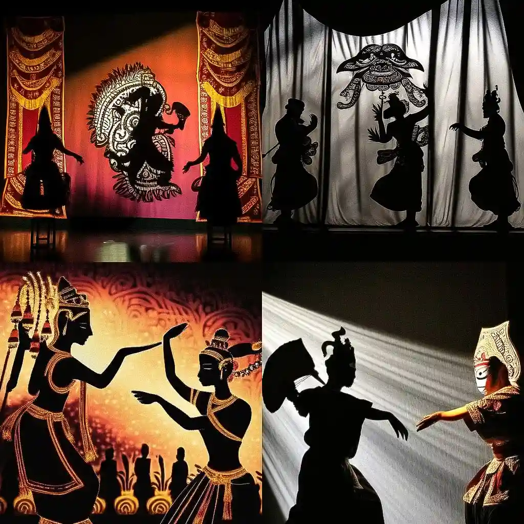 -泰国木偶戏 thai puppet theater风格midjourney AI绘画作品