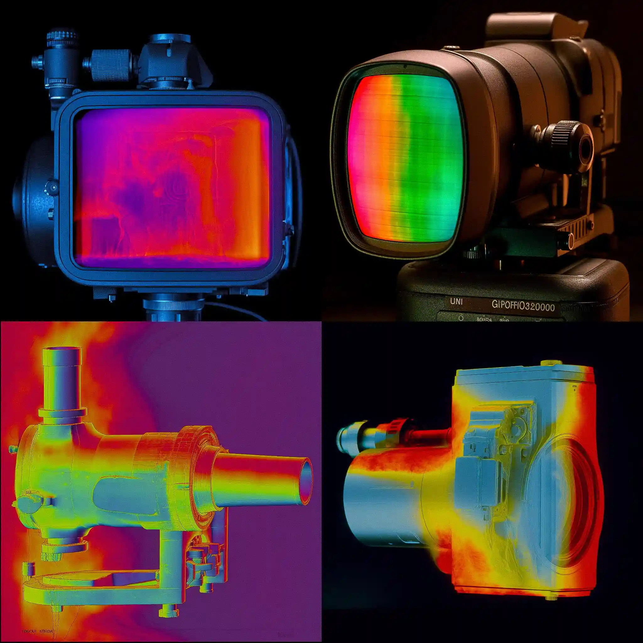 -热电图 thermograph风格midjourney AI绘画作品