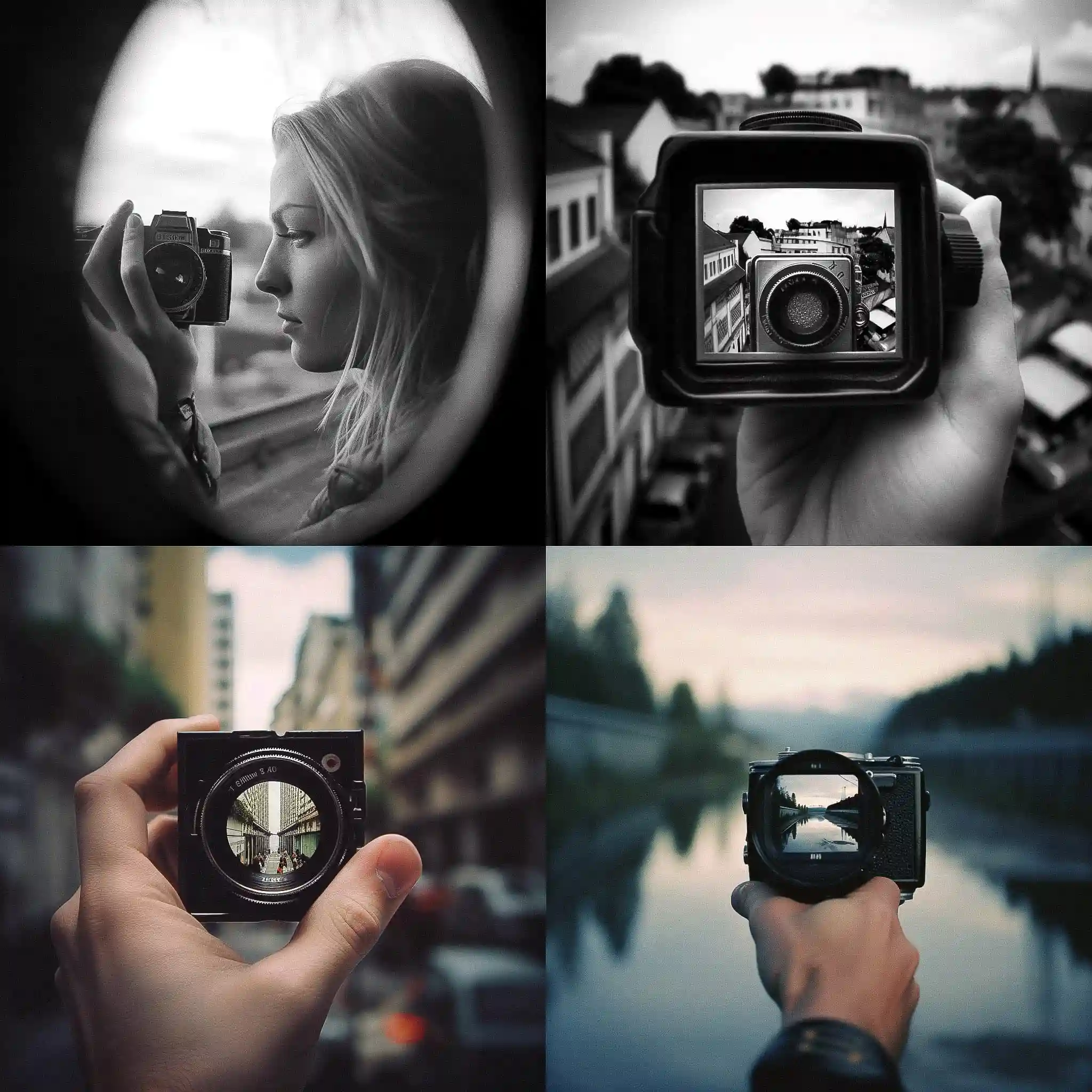 -透过取景器摄影 through the viewfinder photography风格midjourney AI绘画作品