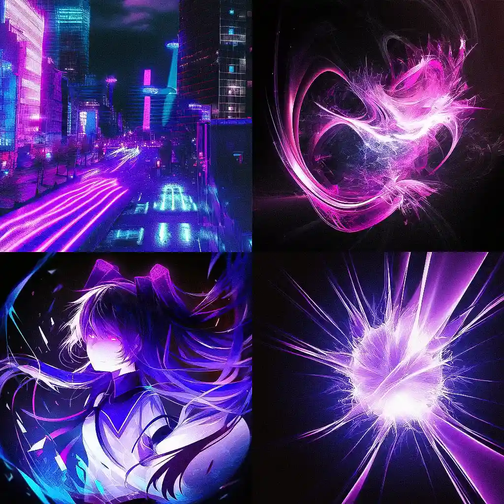 -紫外线摄影 ultraviolet photography风格midjourney AI绘画作品