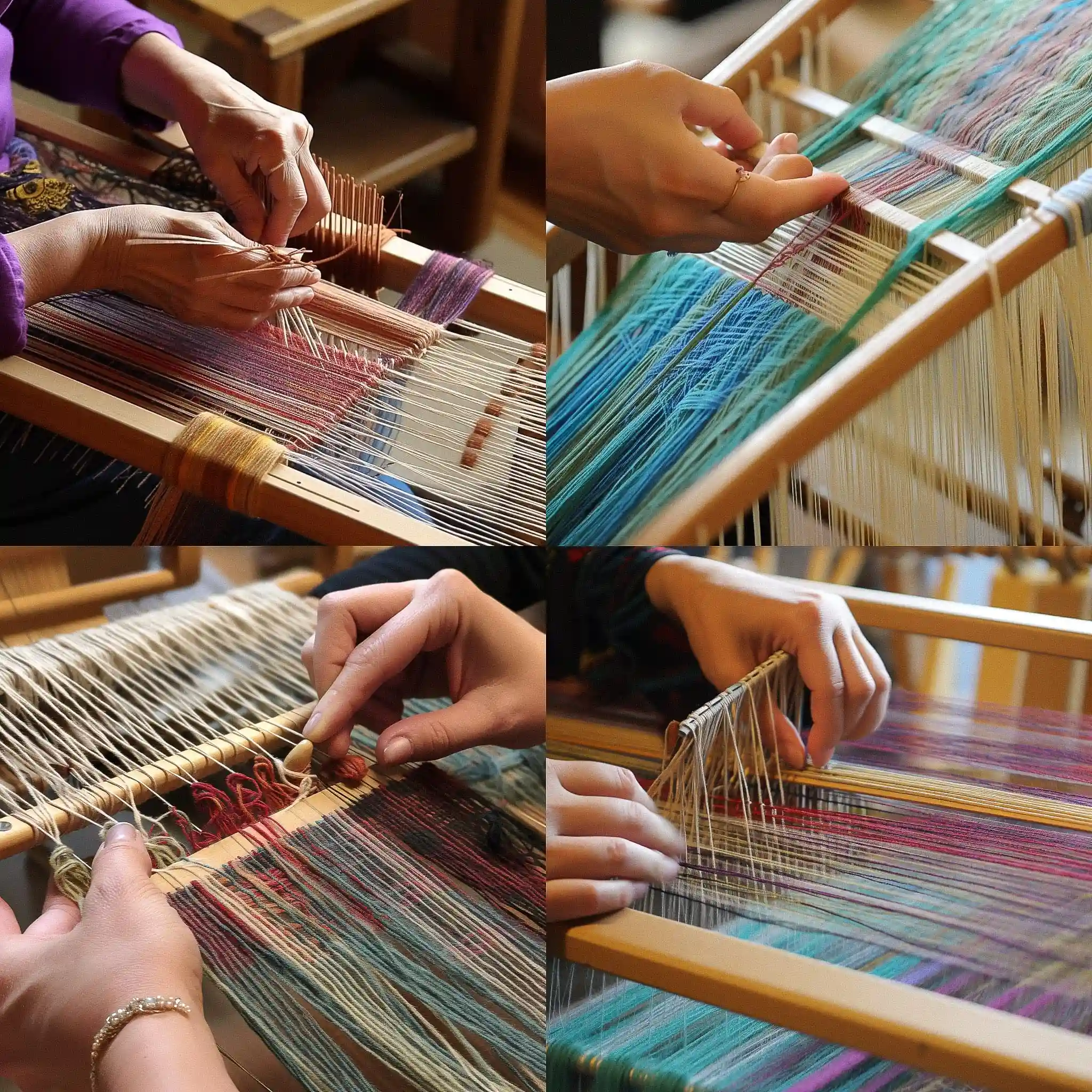 -织布 weaving风格midjourney AI绘画作品