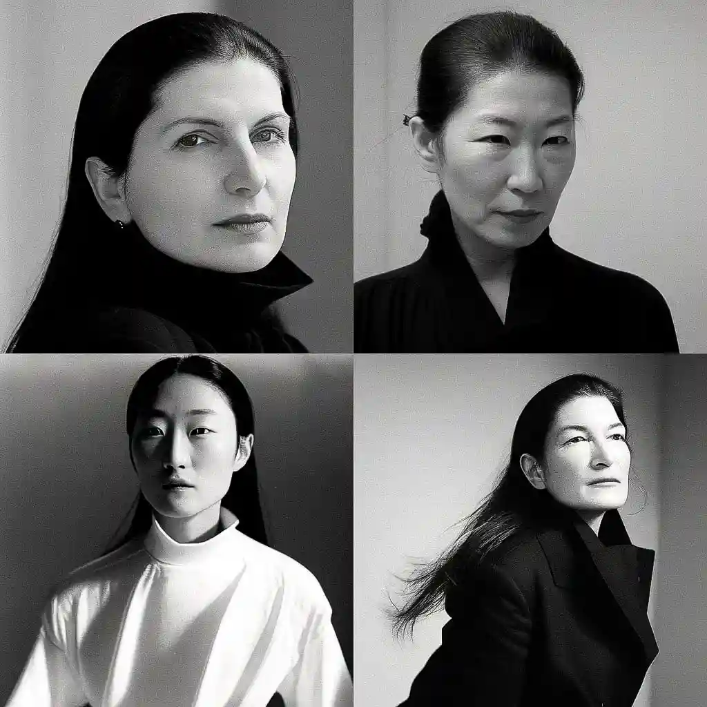 -玛丽娜·阿布拉莫维奇 marina abramovic风格midjourney AI绘画作品