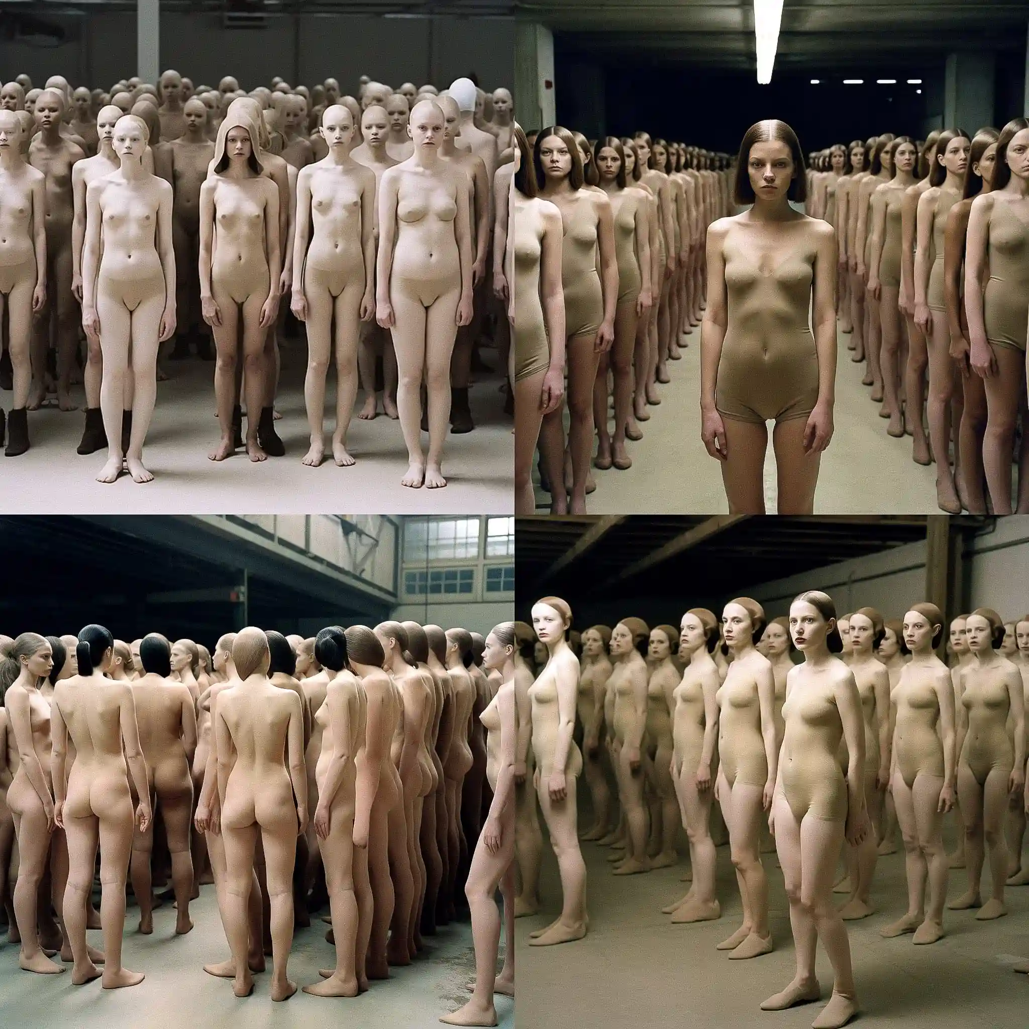 瓦内萨·比克罗夫特 vanessa beecroft风格midjourney AI绘画作品 -瓦内萨·比克罗夫特 vanessa beecroft风格midjourney AI绘画作品