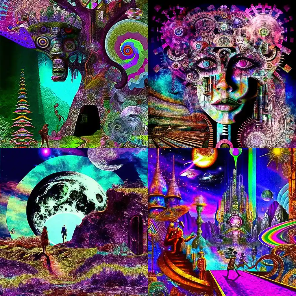 拉里·卡尔森 larry carlson风格midjourney AI绘画作品 -拉里·卡尔森 larry carlson风格midjourney AI绘画作品