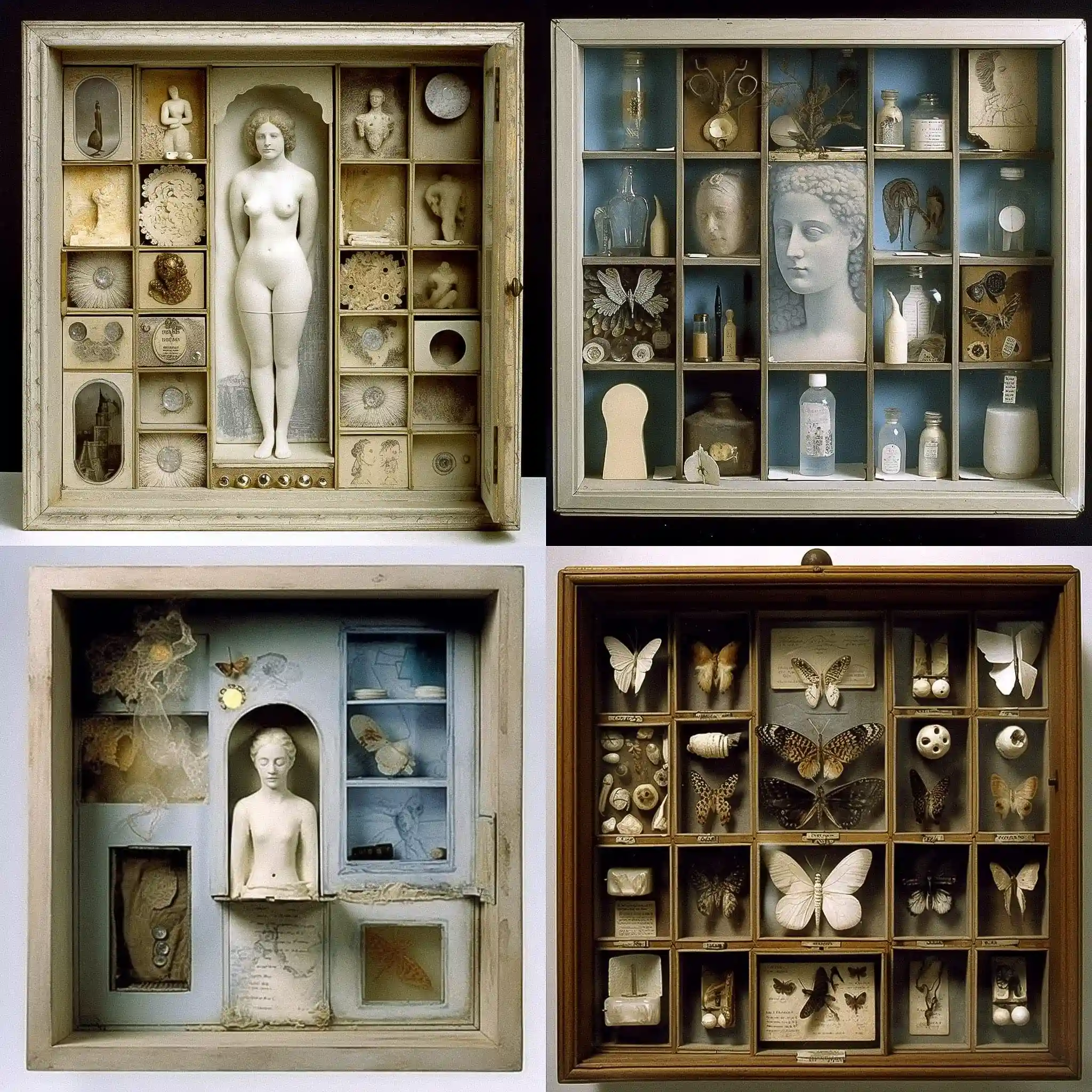 约瑟夫·康奈尔 joseph cornell风格midjourney AI绘画作品 -约瑟夫·康奈尔 joseph cornell风格midjourney AI绘画作品