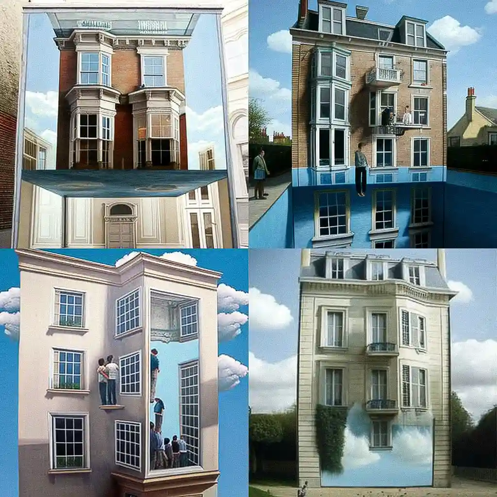 -利安德罗·埃利希 leandro erlich风格midjourney AI绘画作品