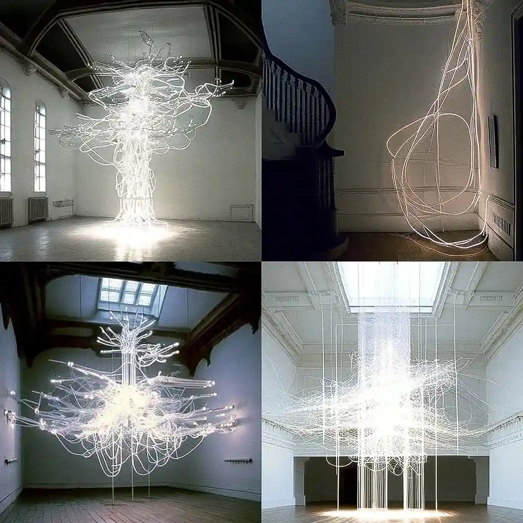 -塞里斯·温恩·埃文斯 cerith wyn evans风格midjourney AI绘画作品