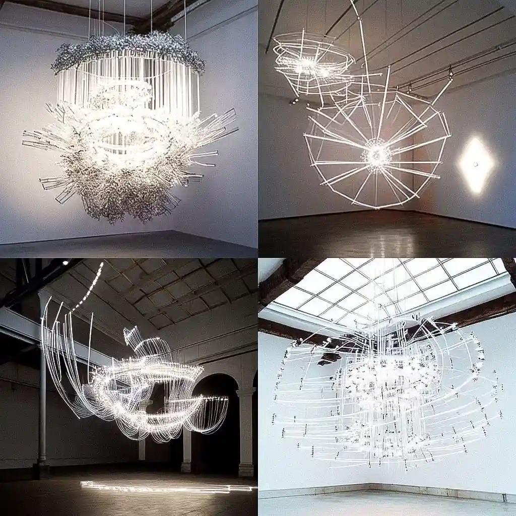 -塞里斯·温恩·埃文斯 cerith wyn evans风格midjourney AI绘画作品